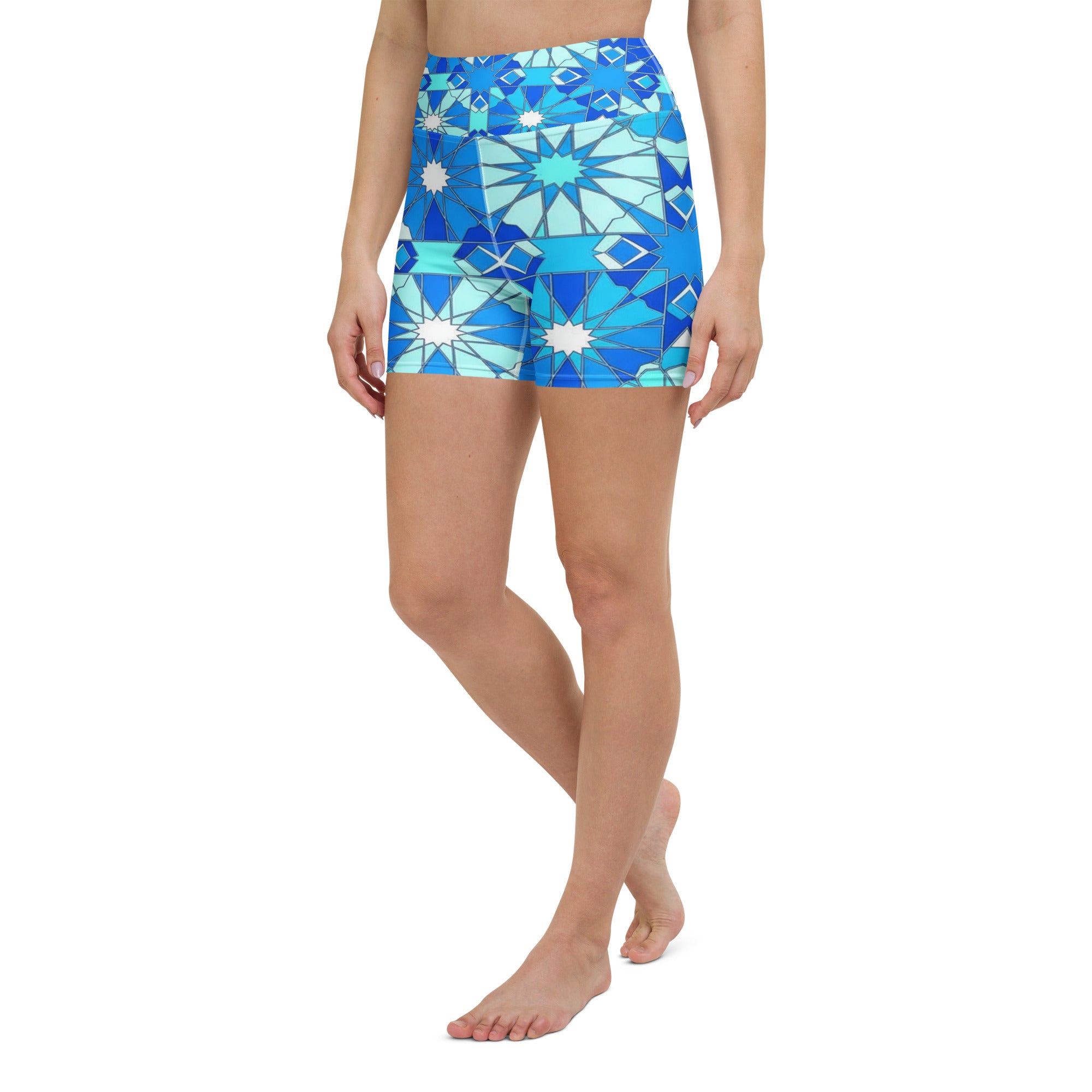 Zellige Arctic Yoga Shorts | GearBunch