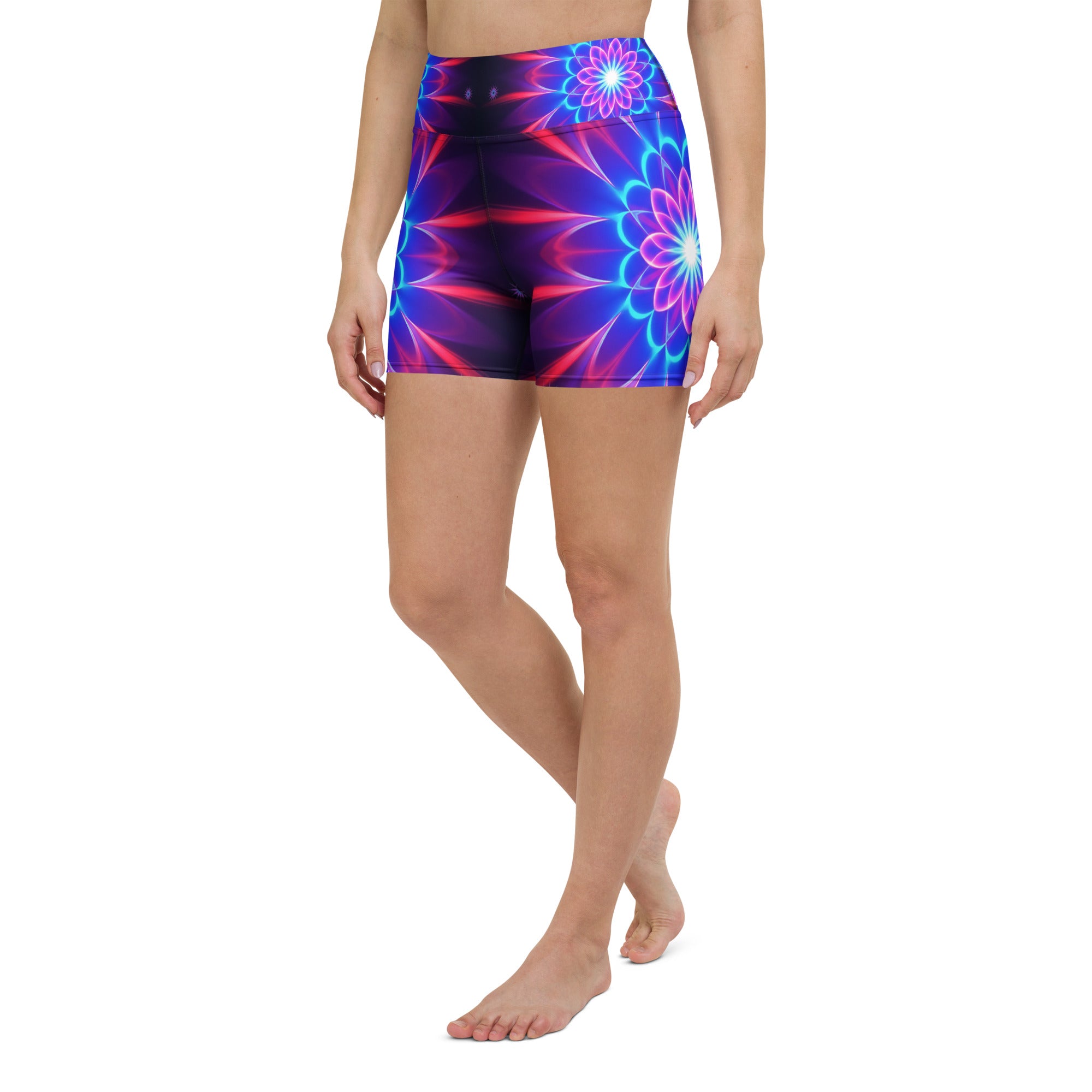 Psychedelic Supernova Yoga Shorts | GearBunch