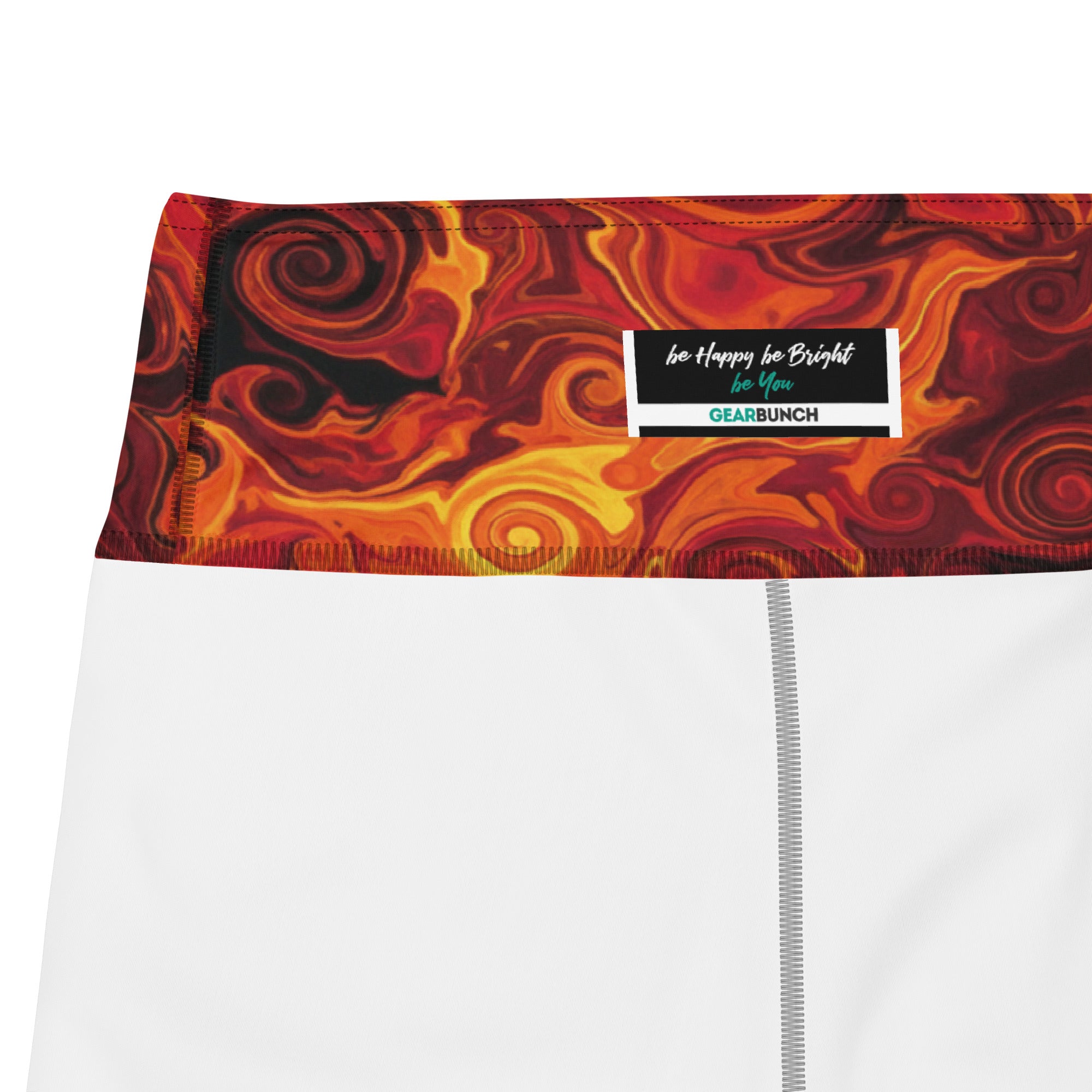 Liquid Marble Lava Flow Yoga Shorts | GearBunch
