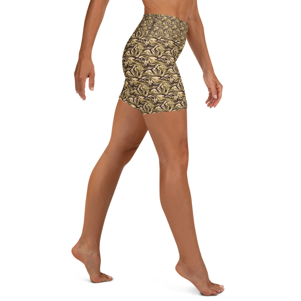 Abstract Desert Landscape Yoga Shorts | GearBunch