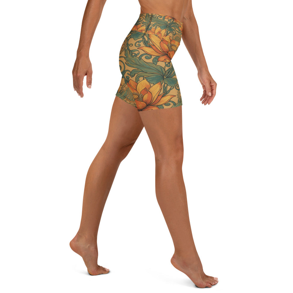 Boho Lotus and Mandalas Yoga Shorts | GearBunch