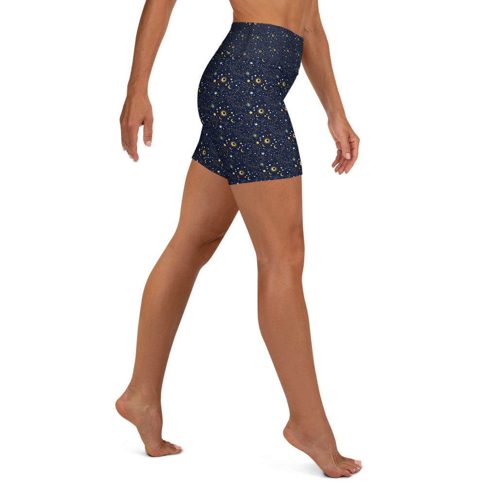 Taurus Celestial Yoga Shorts | GearBunch