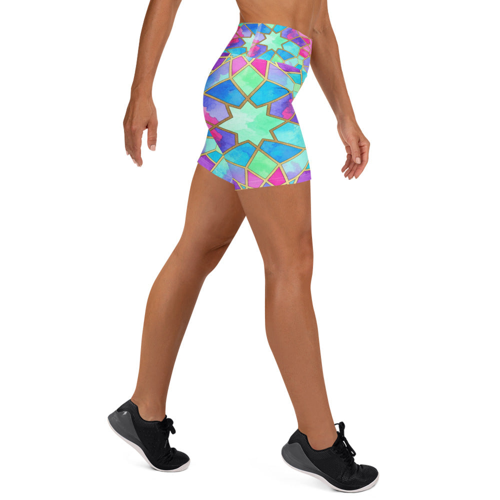 Violet Dream Yoga Shorts | GearBunch