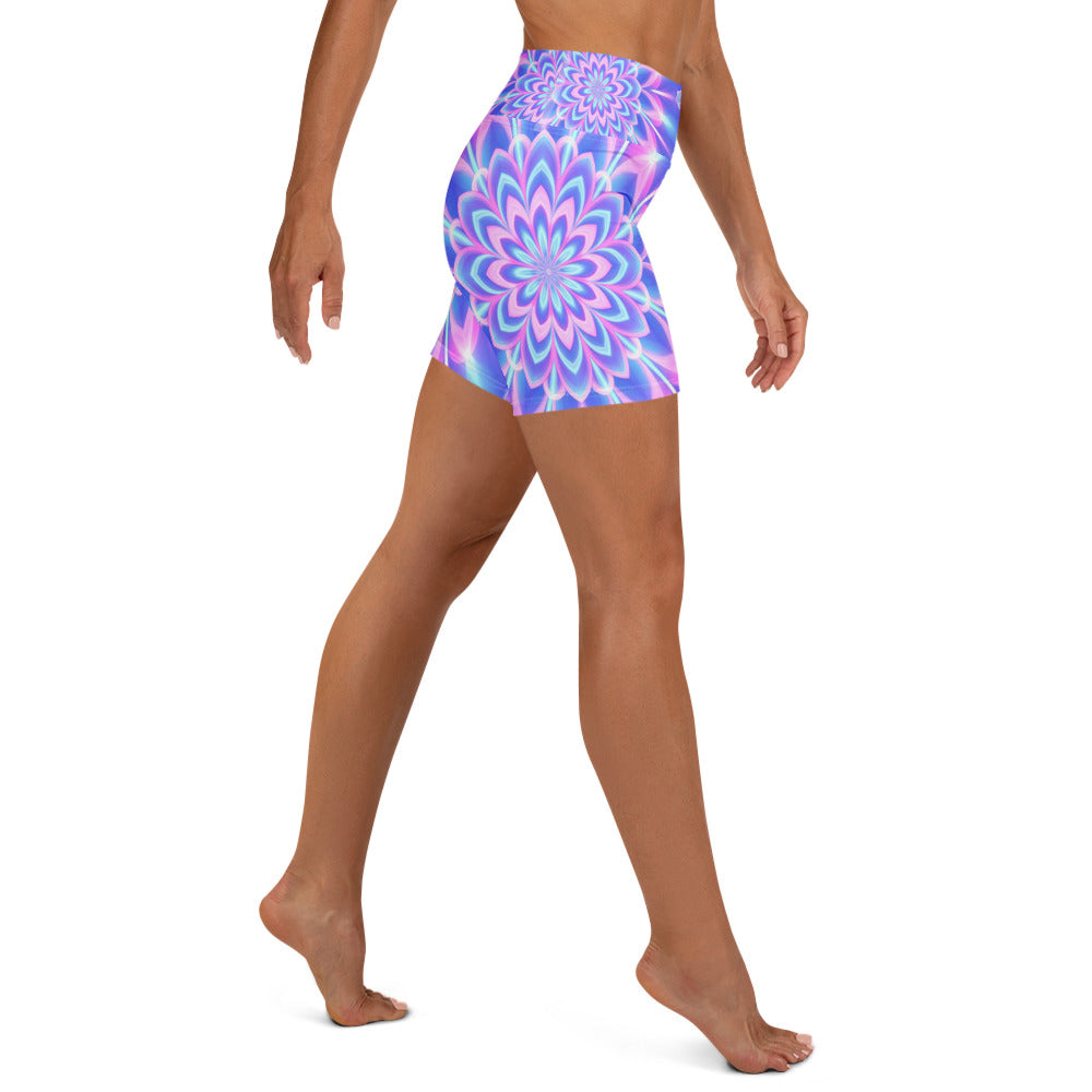 Psychedelic Fairy Ring Yoga Shorts | GearBunch