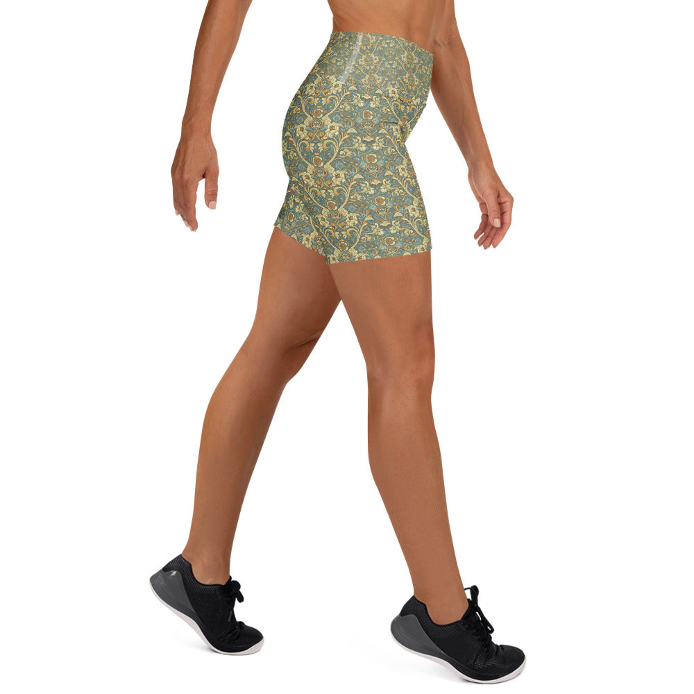 Art Nouveau Fairytale Yoga Shorts | GearBunch