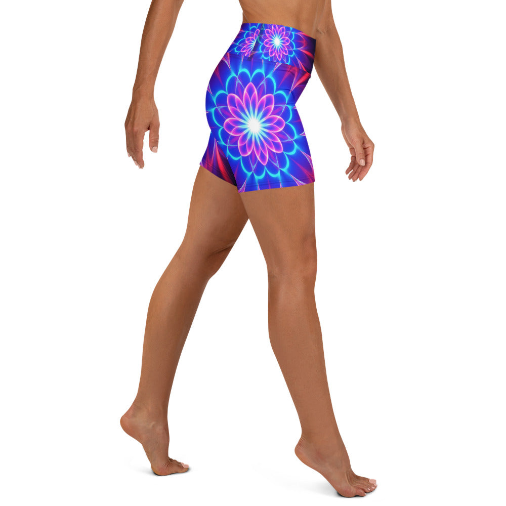 Psychedelic Supernova Yoga Shorts | GearBunch