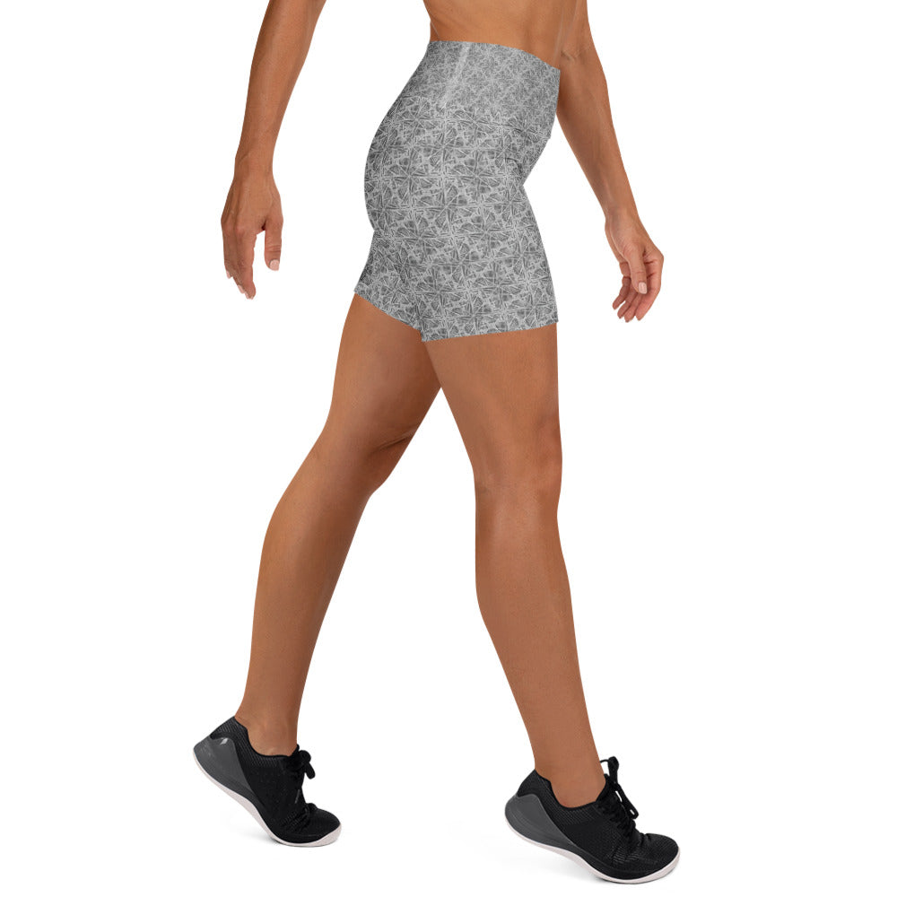 Confusion Abstract Yoga Shorts | GearBunch