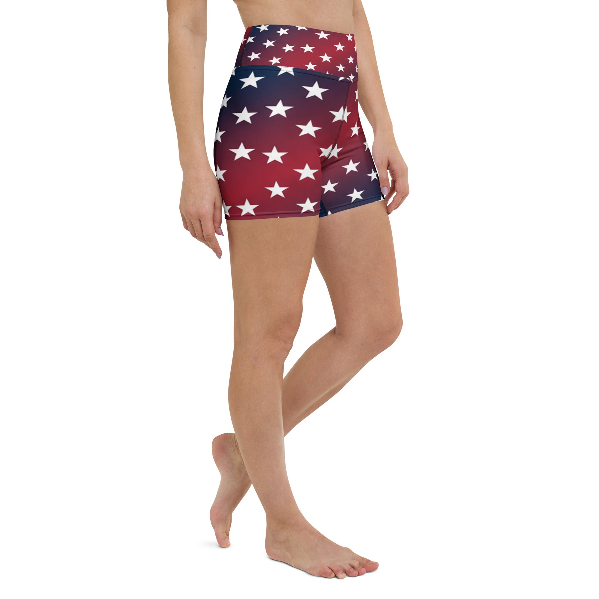 American Sunset Yoga Shorts | GearBunch