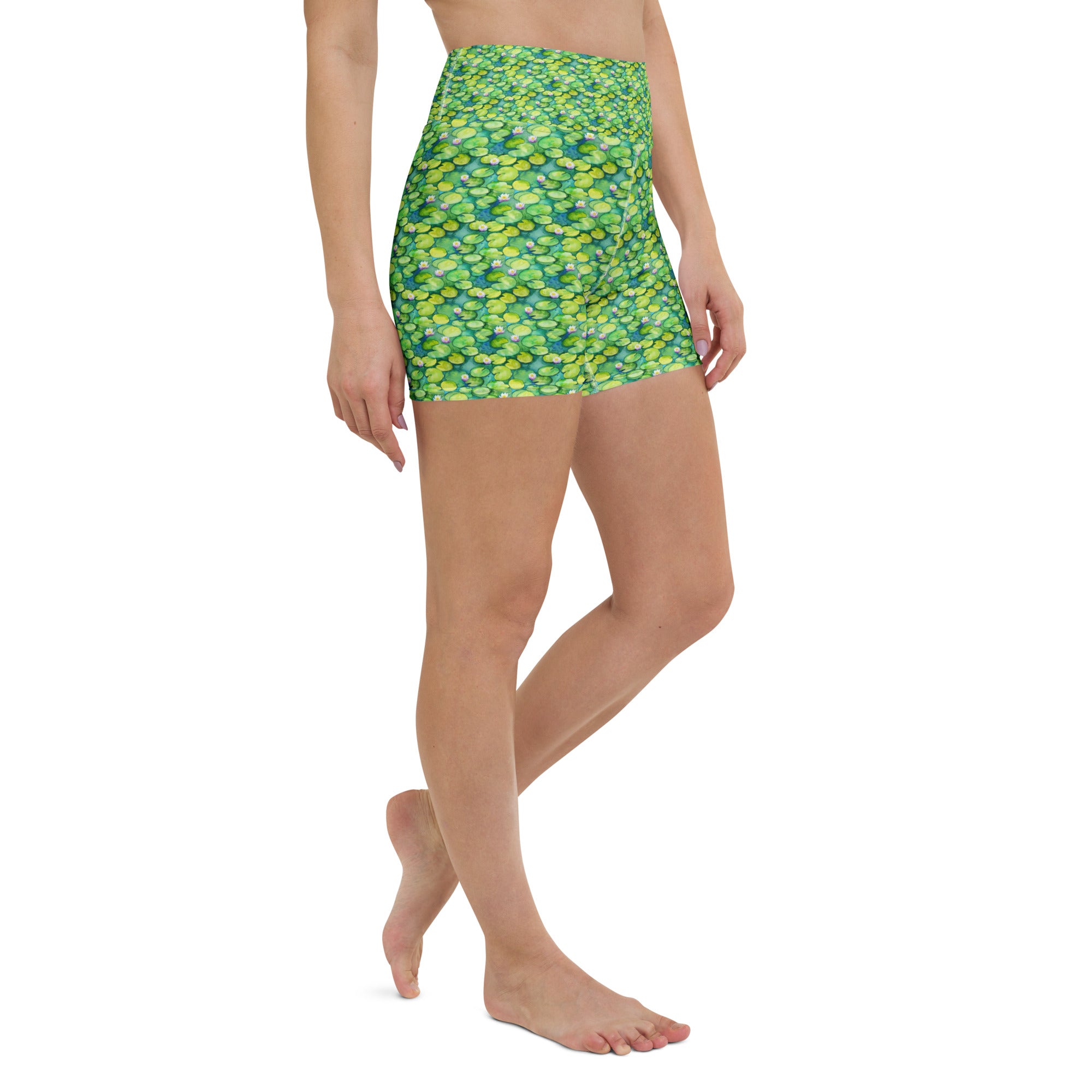 Monet Water Lilies Yoga Shorts | GearBunch