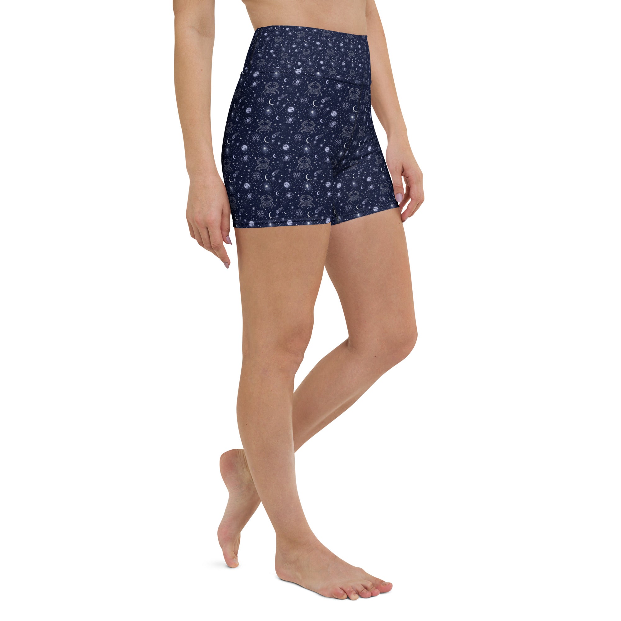 Cancer Celestial Yoga Shorts | GearBunch