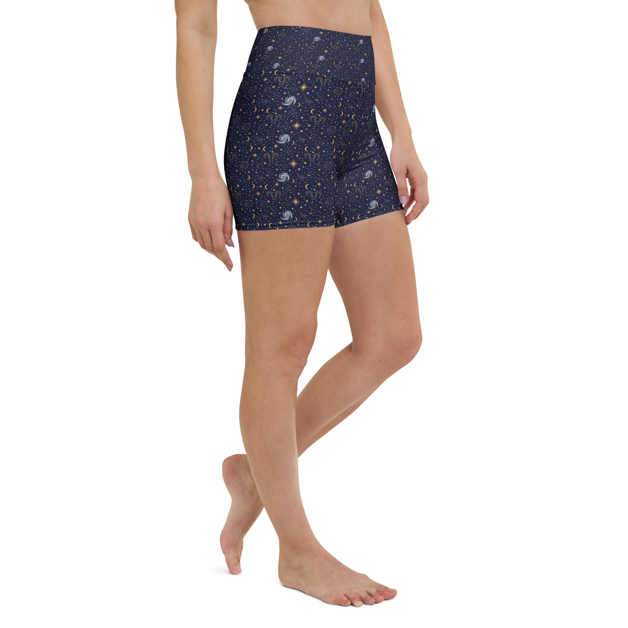 Aries Celestial Yoga Shorts | GearBunch