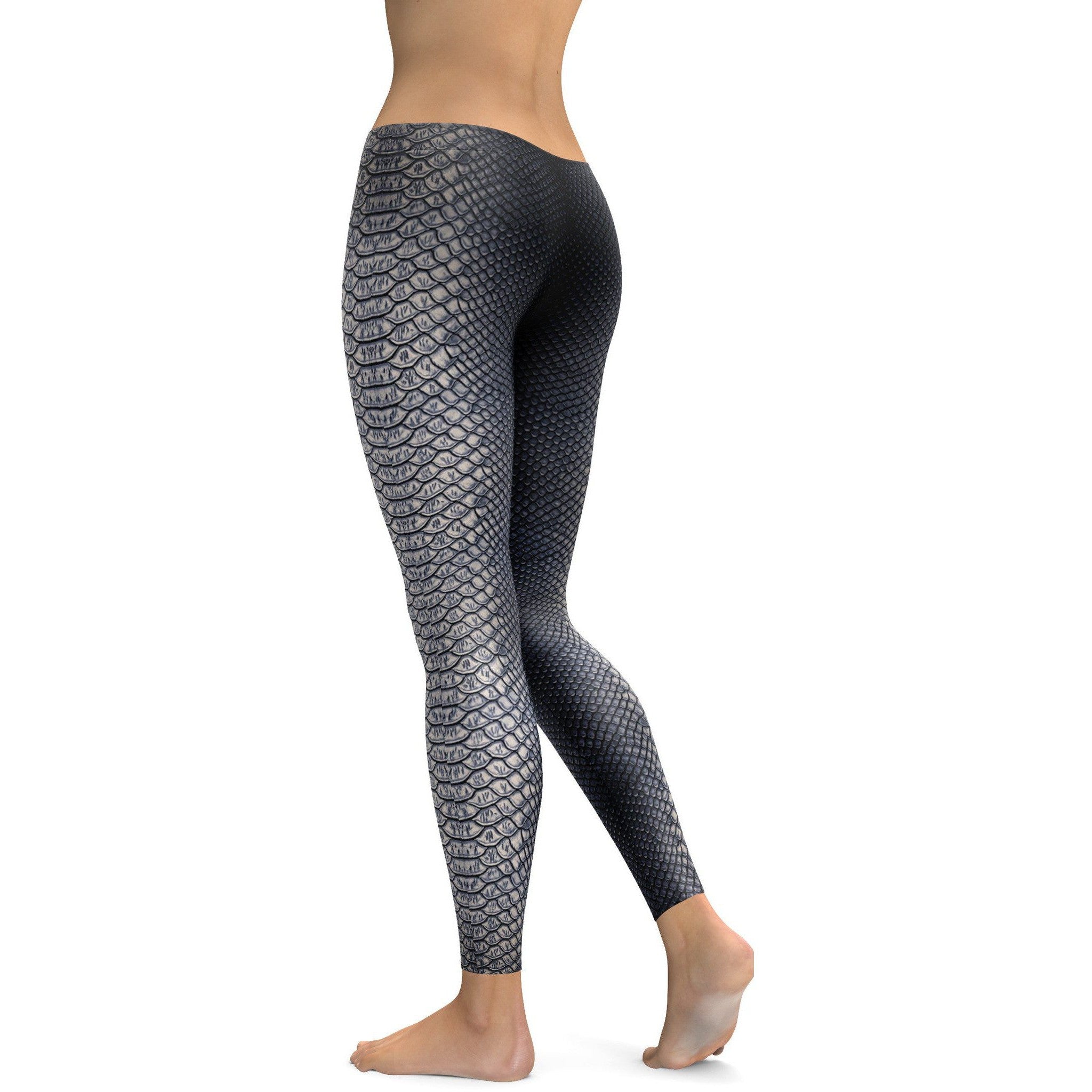 Workout, Yoga and Gym Slippery Snake Leggings for Women