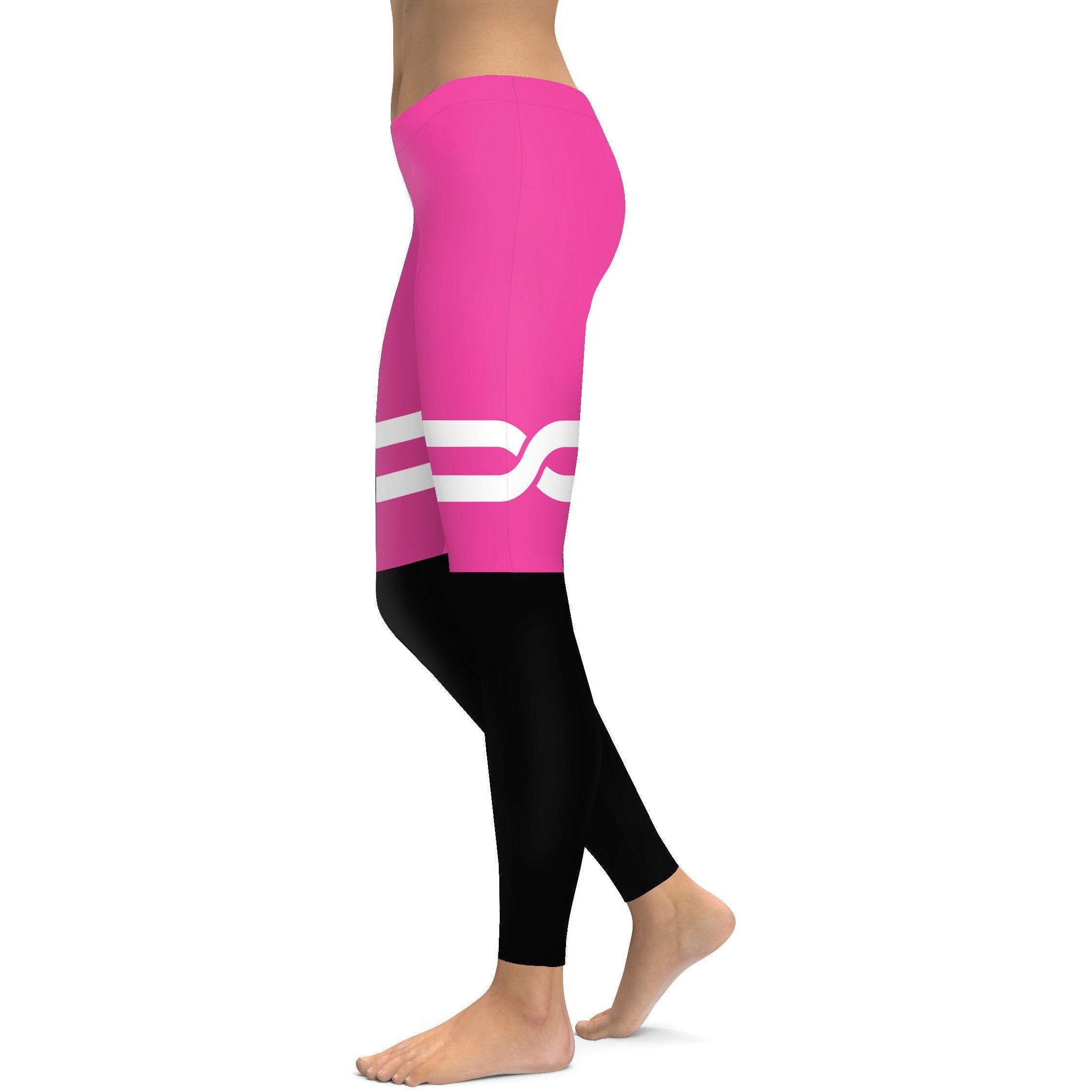 Pink and Black Infinity Leggings - Gearbunch