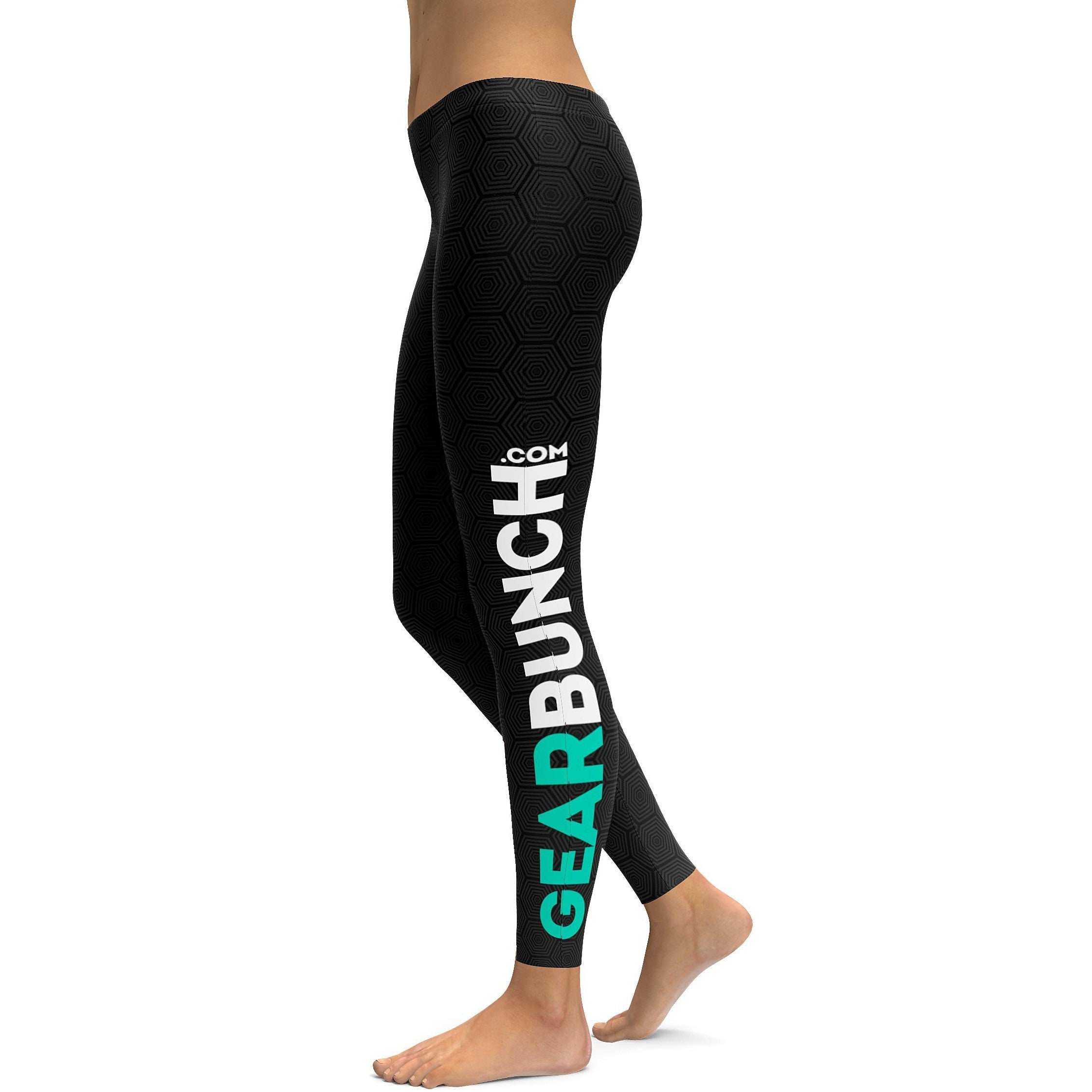 Black Gradient Promo Leggings - GearBunch Leggings / Yoga Pants
