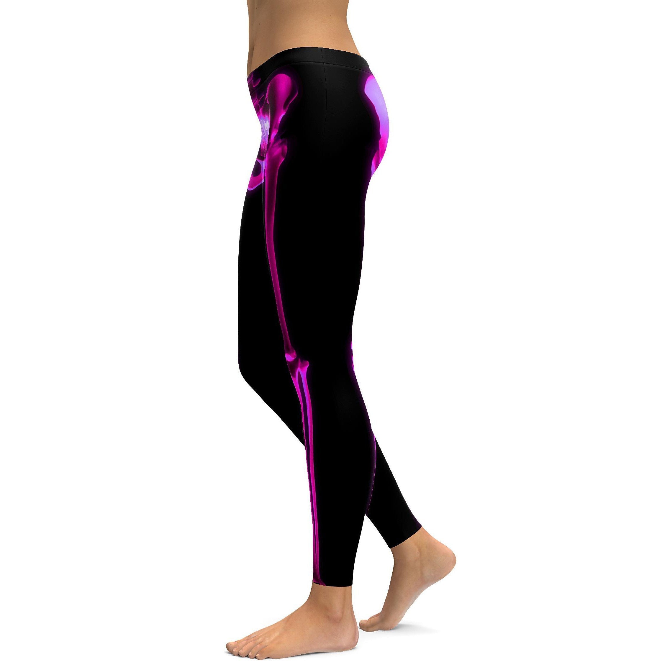 Pink X-ray Skeleton Leggings