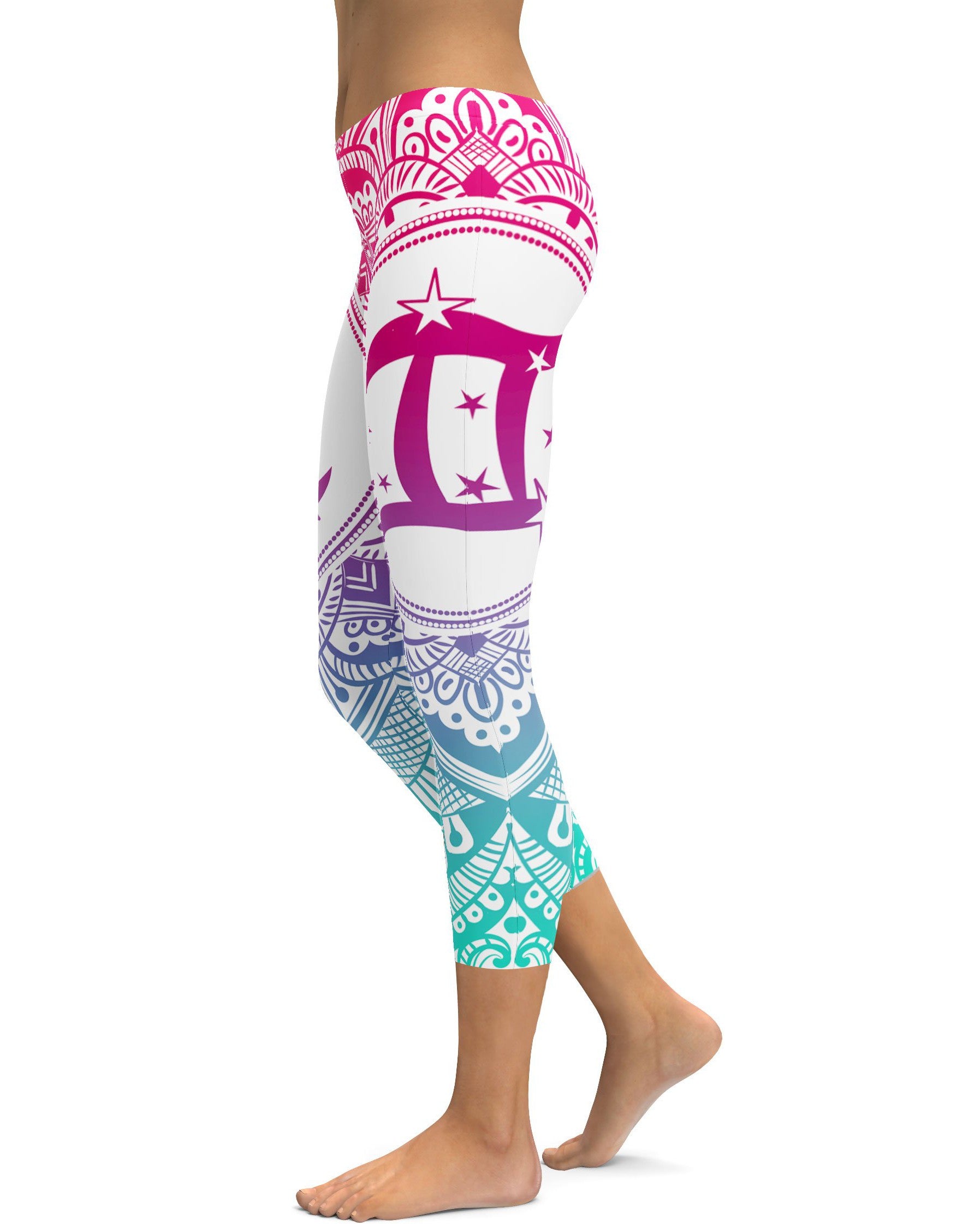 Bright Gemini Capris - GearBunch Leggings / Yoga Pants