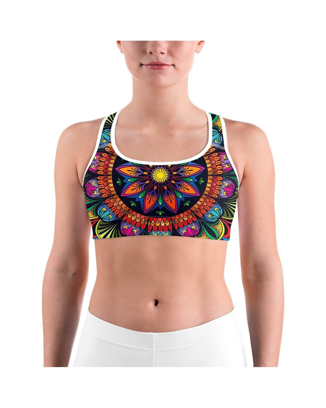 Gearbunch - Colorful Mandala Sports bra
