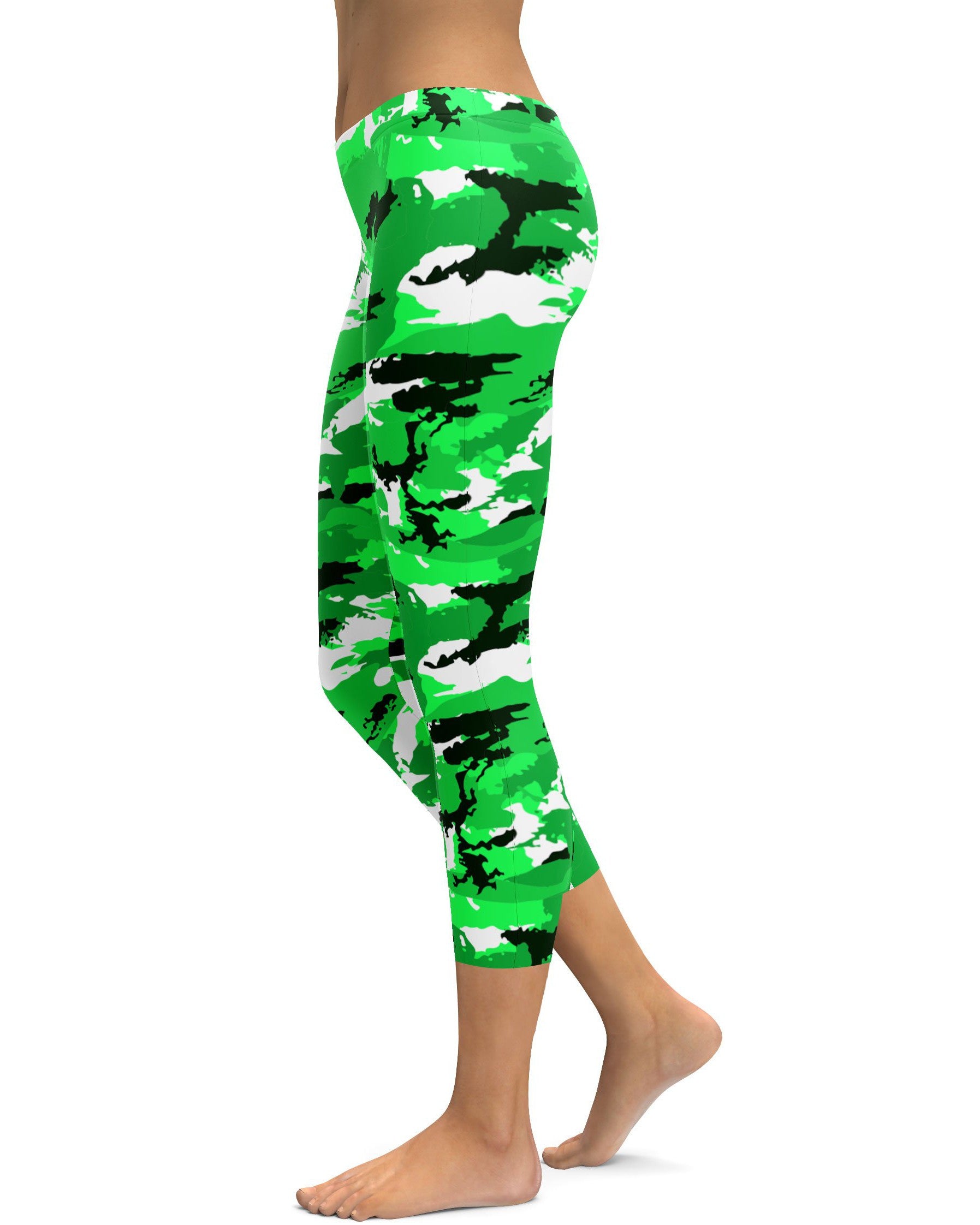 Lime Green Camo Capris – GearBunch - Main Image