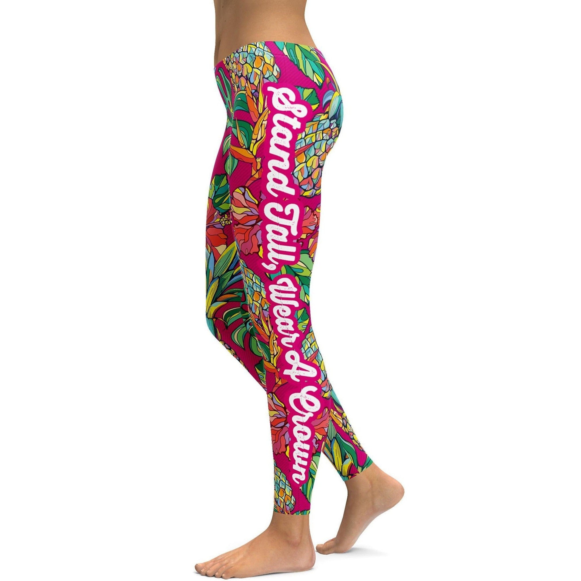 Stand Tall, wear a Crown Leggings - GearBunch