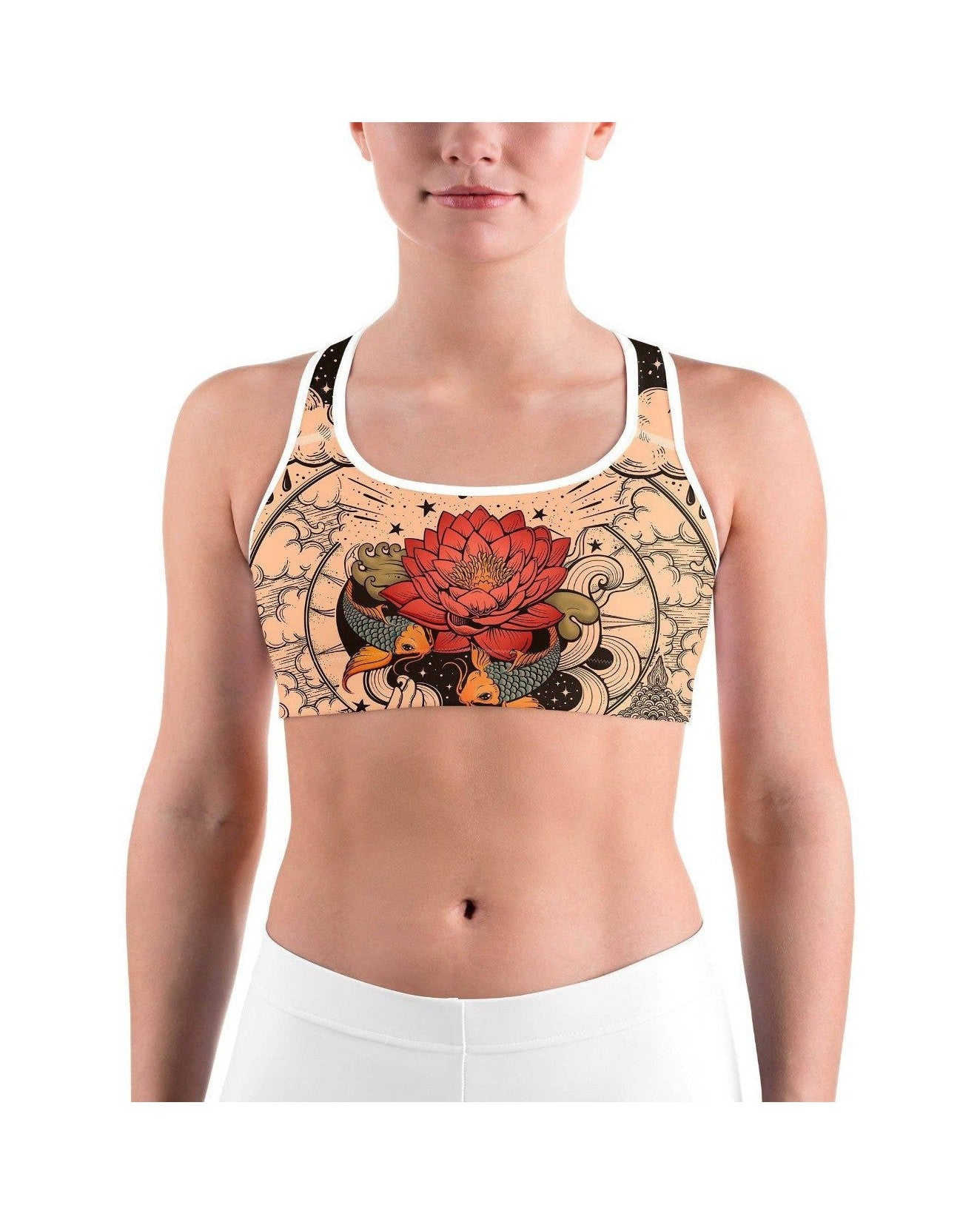 Gearbunch - Tattooed Lotus Sports bra