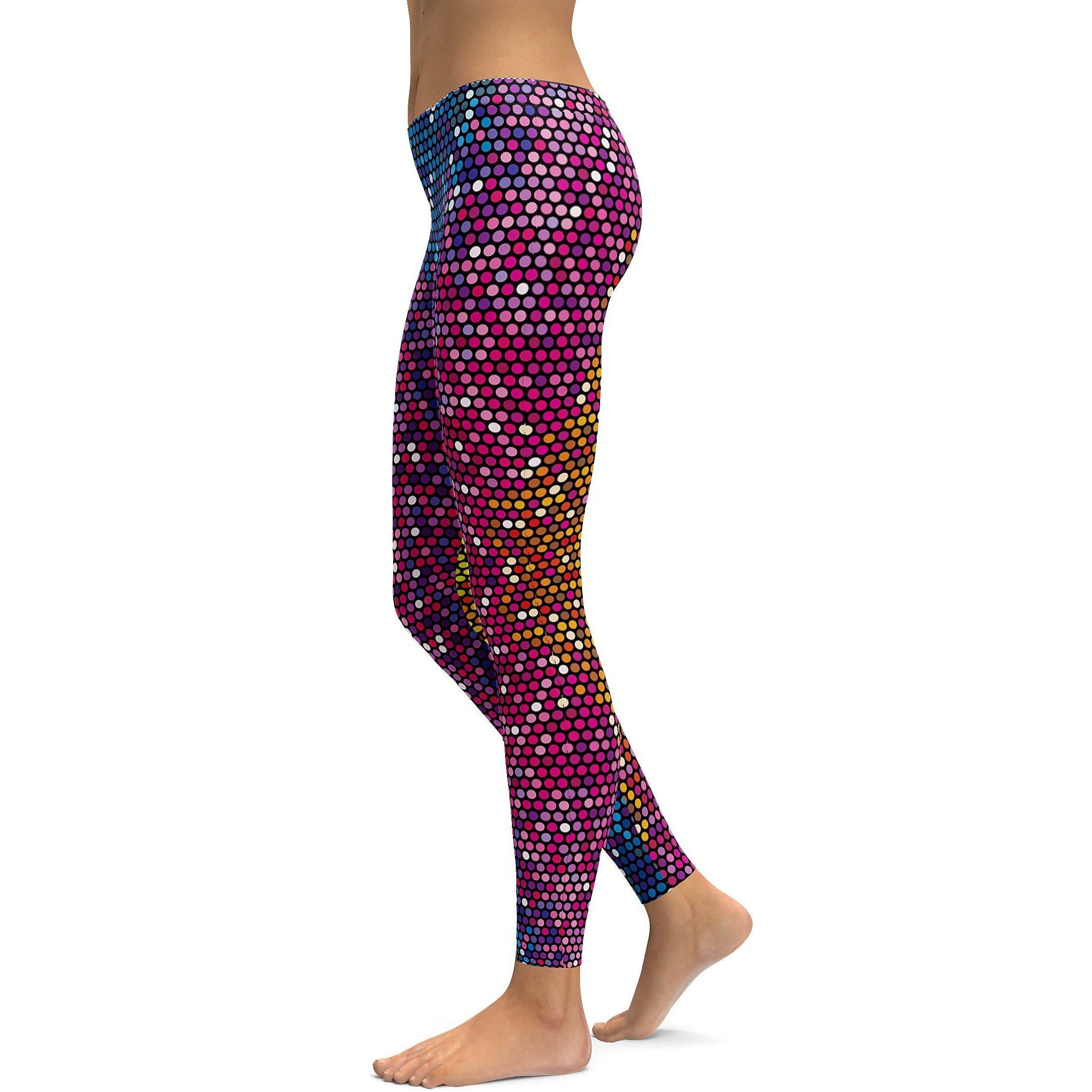 Disco Dots Leggings - GearBunch Leggings / Yoga Pants