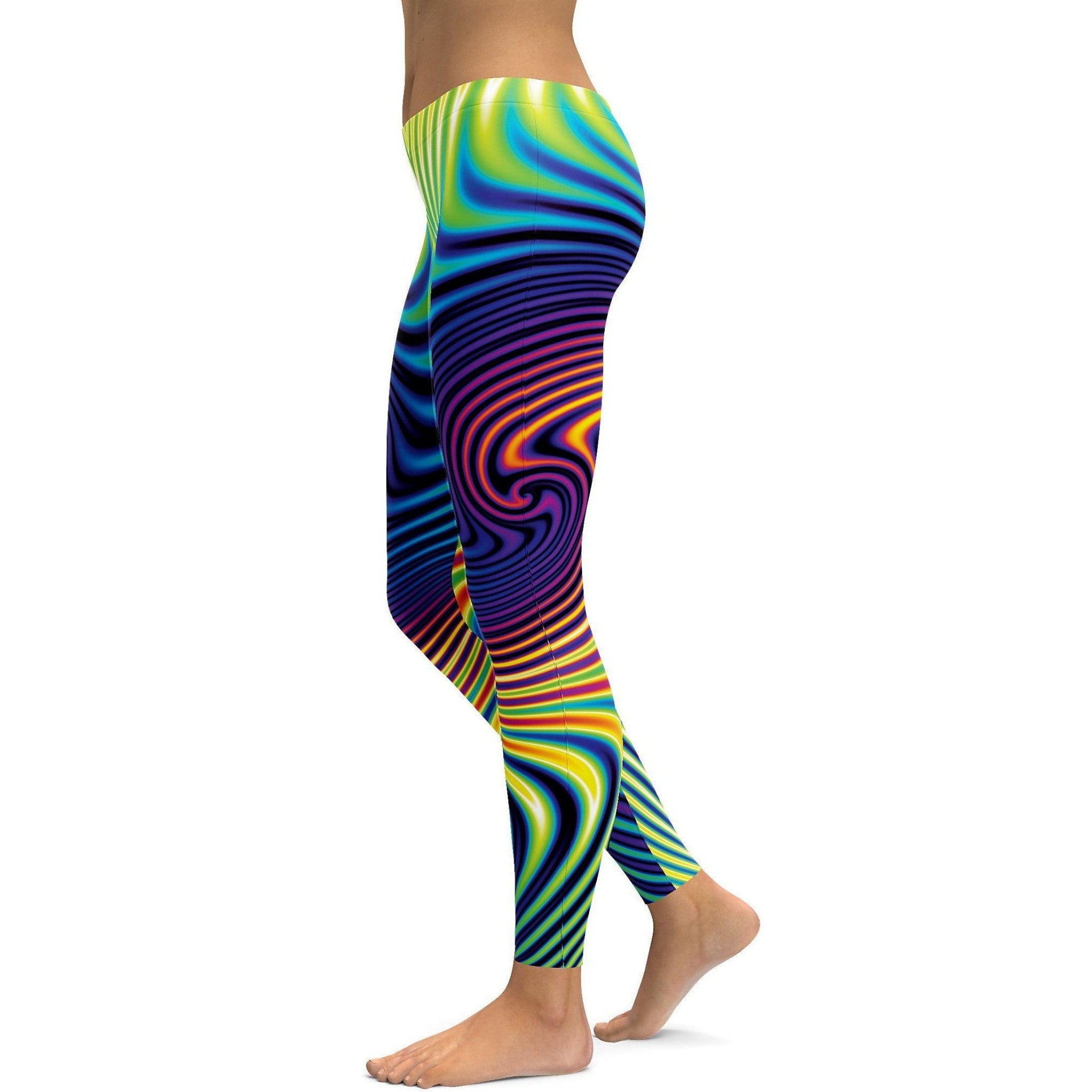 Psychedelic Fractal Leggings - Gearbunch