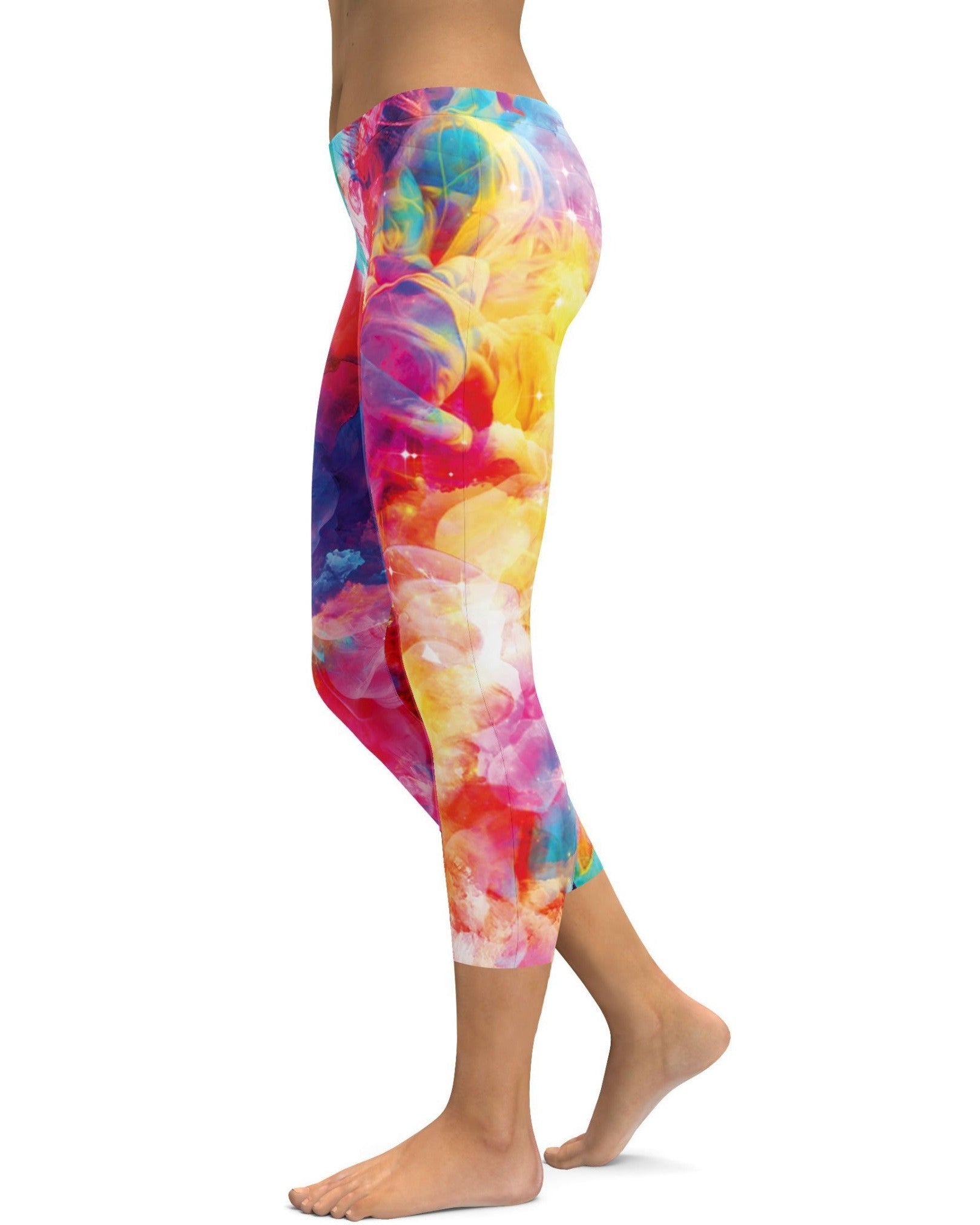 Color Splash Explosion Capris - GearBunch