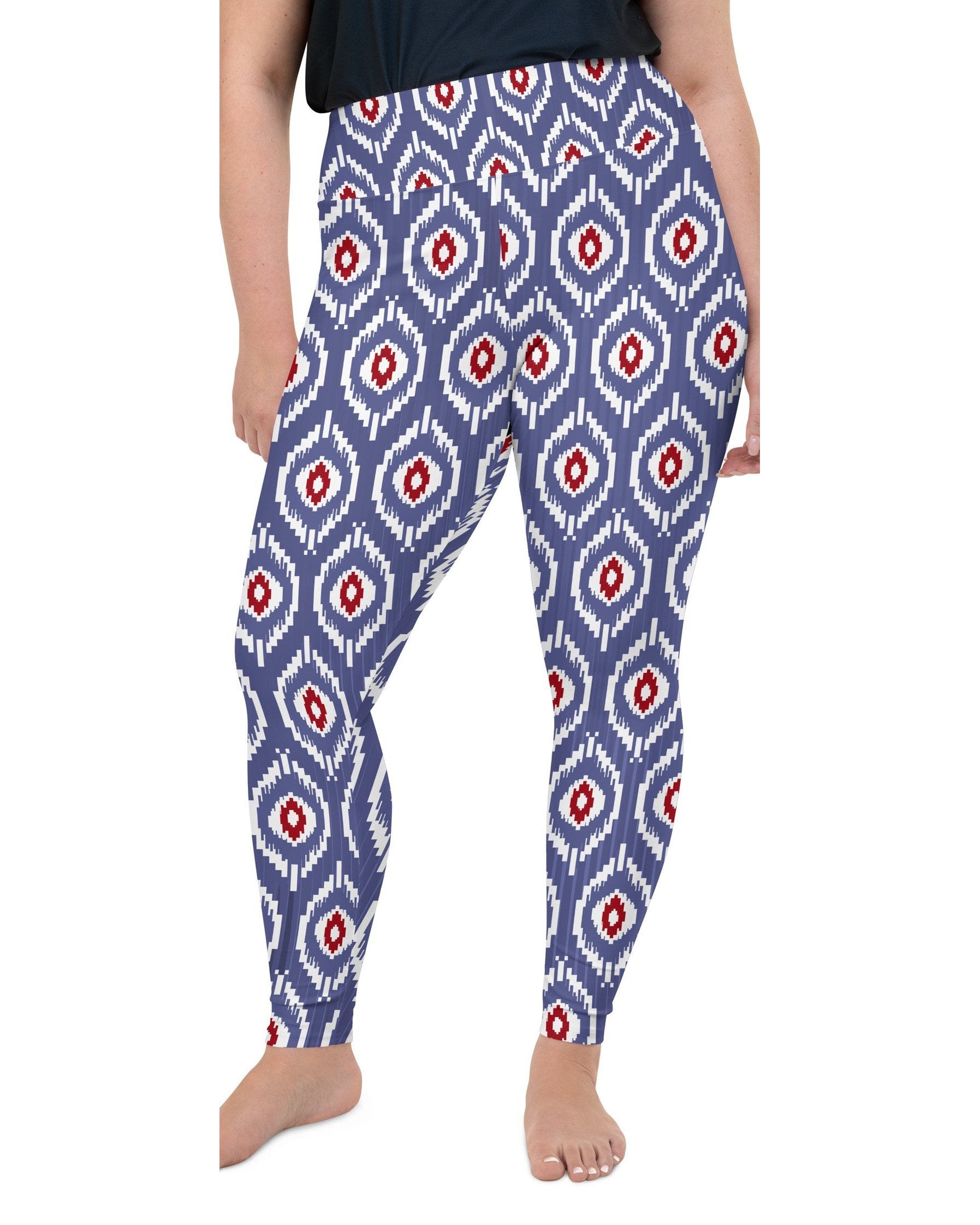Batik Inspired Plus Size Leggings | GearBunch