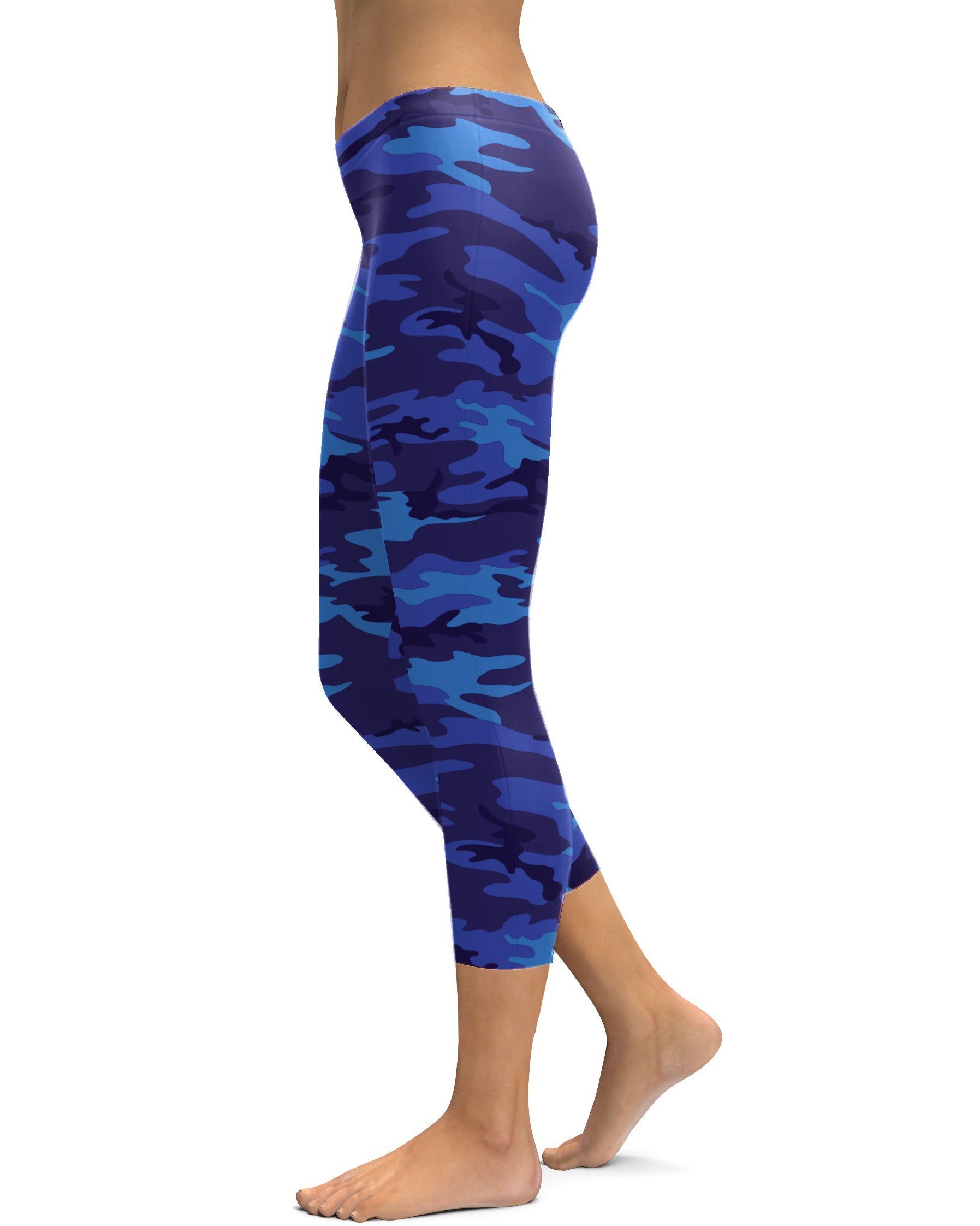 Blue Camo Capris Gearbunch