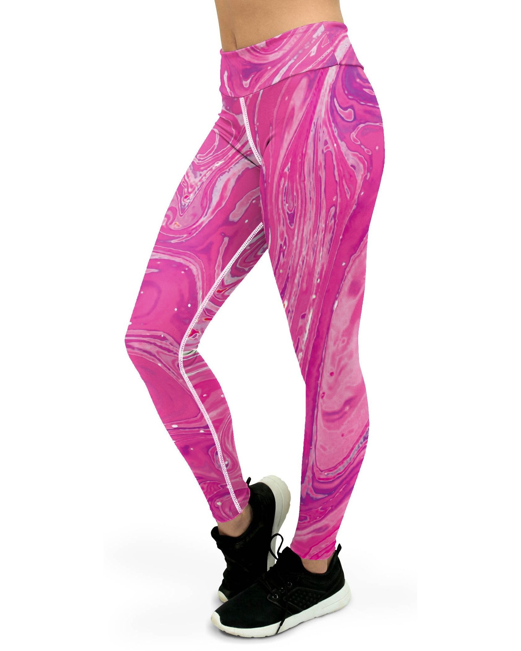 Pink Swirl Yoga Pants Gearbunch