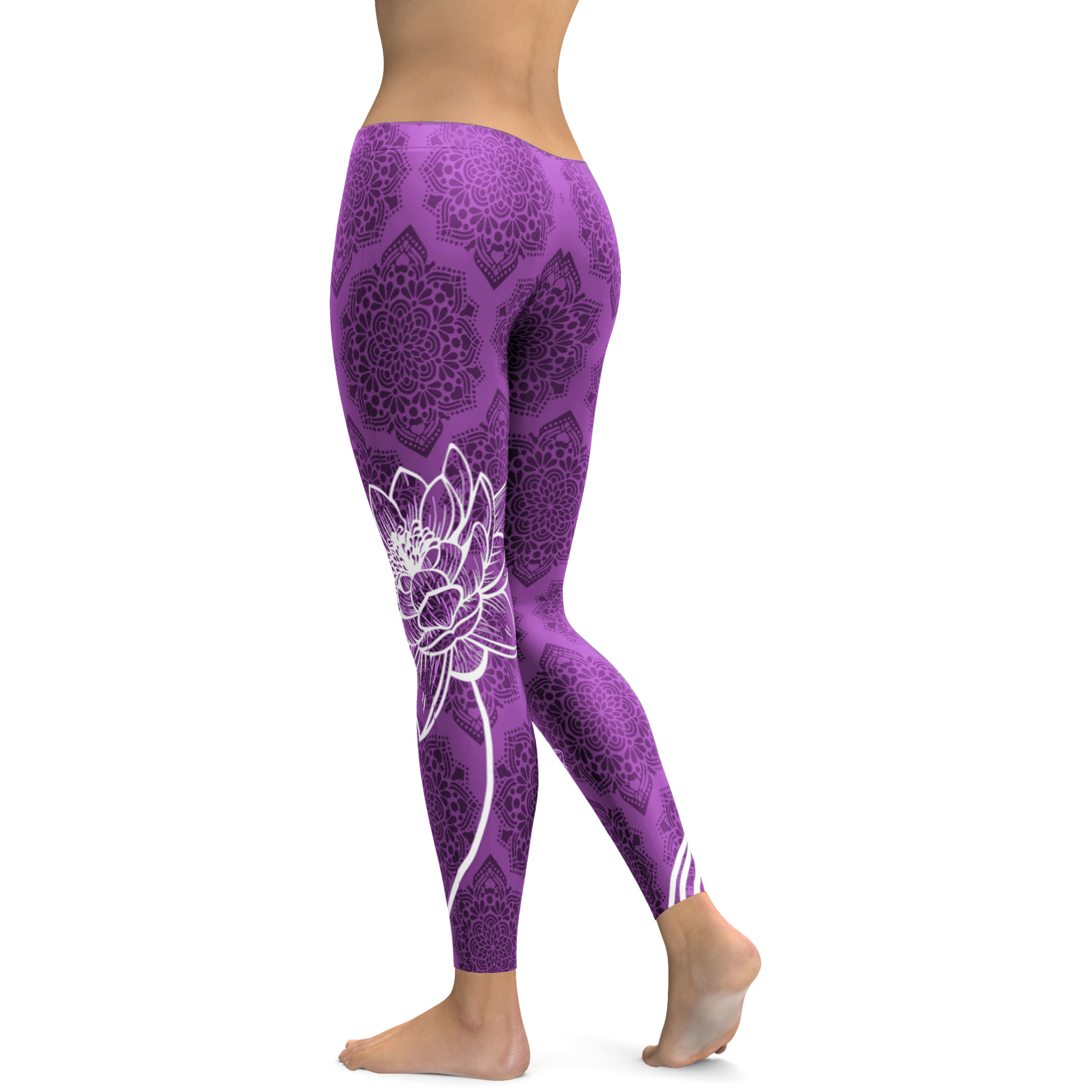Lavender Lotus Leggings | Gearbunch