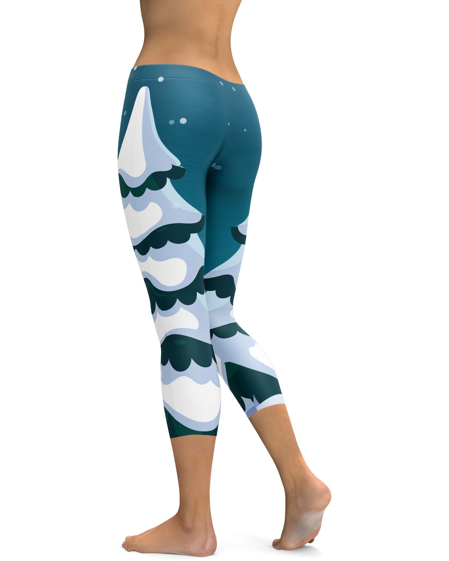 Christmas Tree Capris - GearBunch Leggings / Yoga Pants