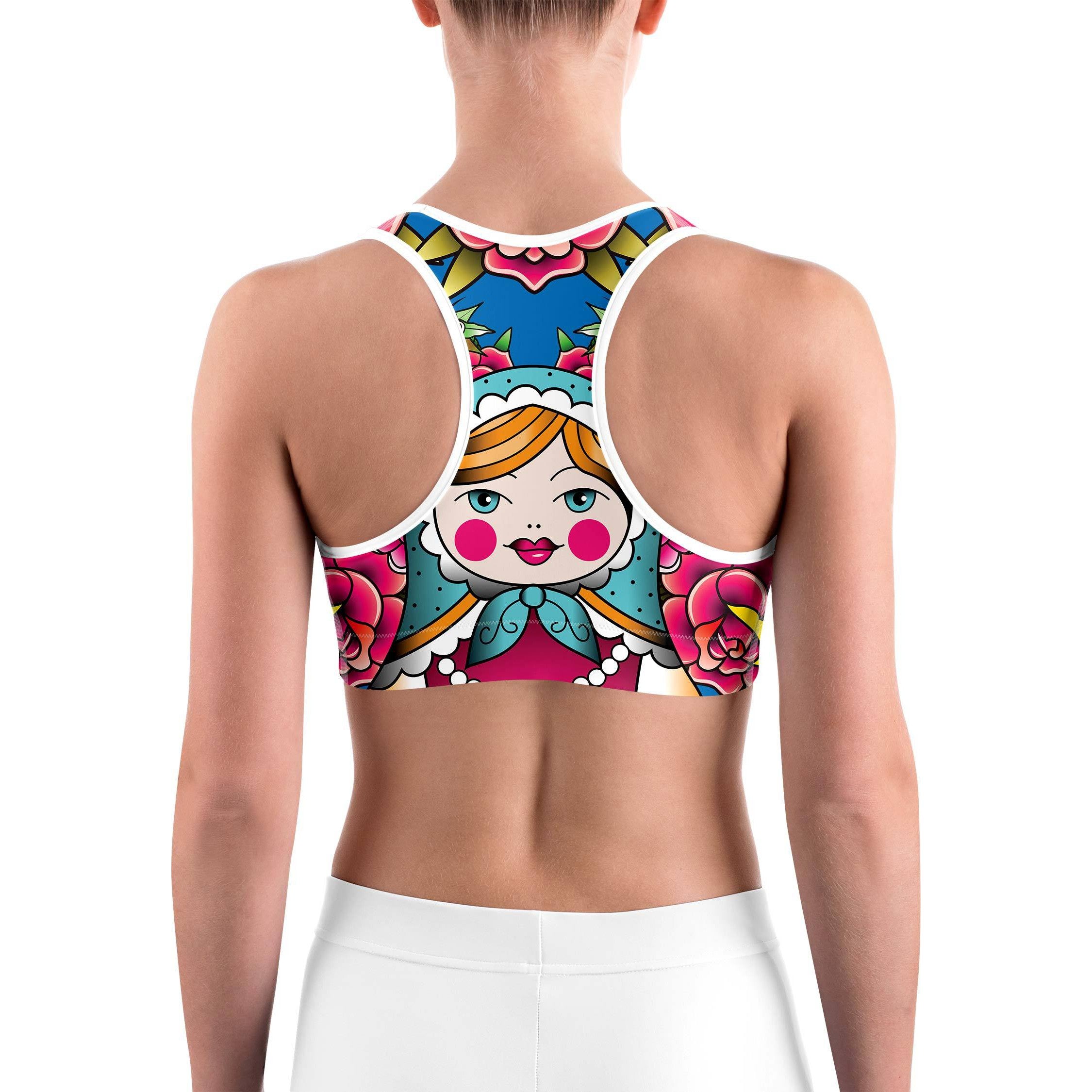 Russian Matryoshka Doll Sports bra