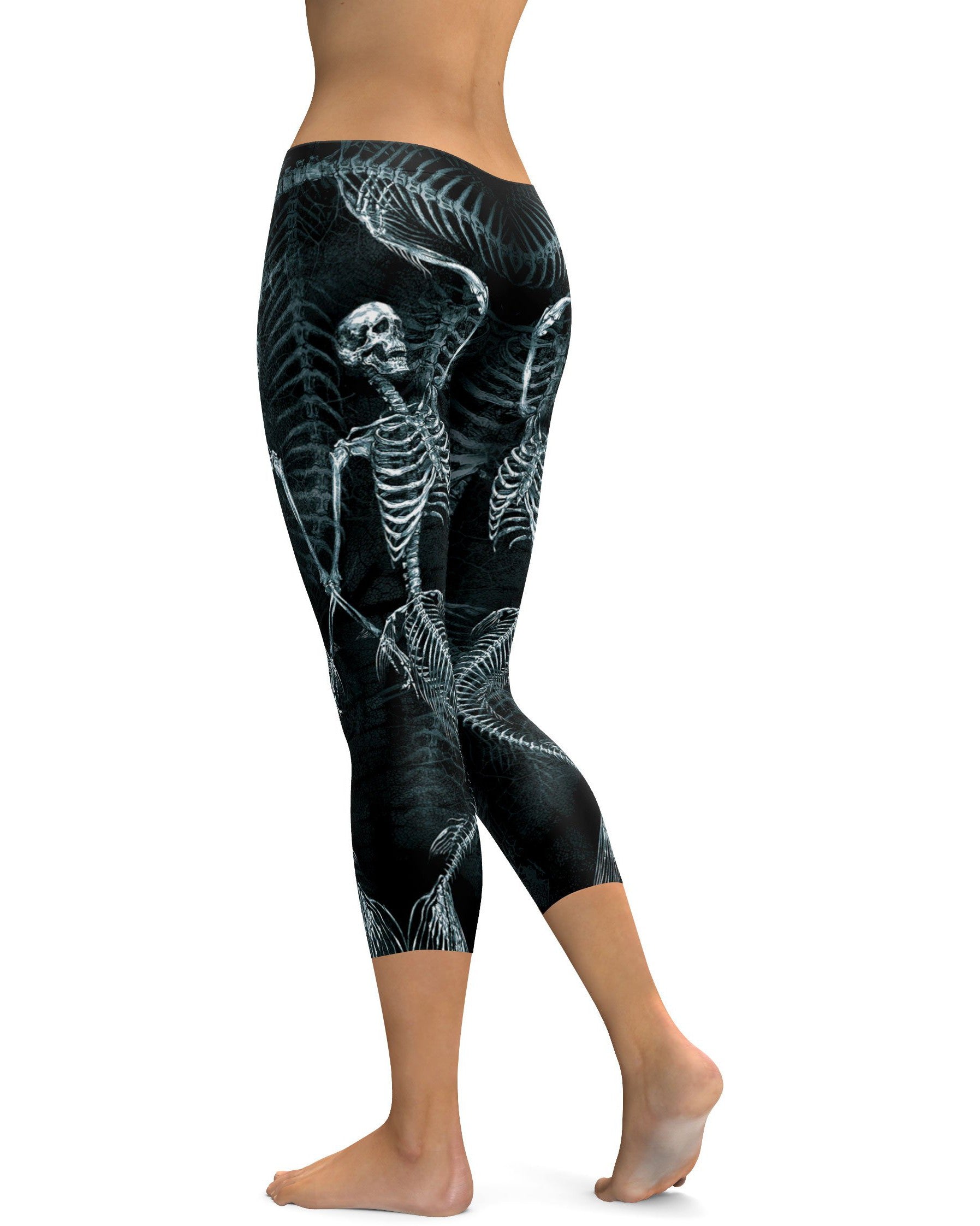 Mermaid Skeleton Capris