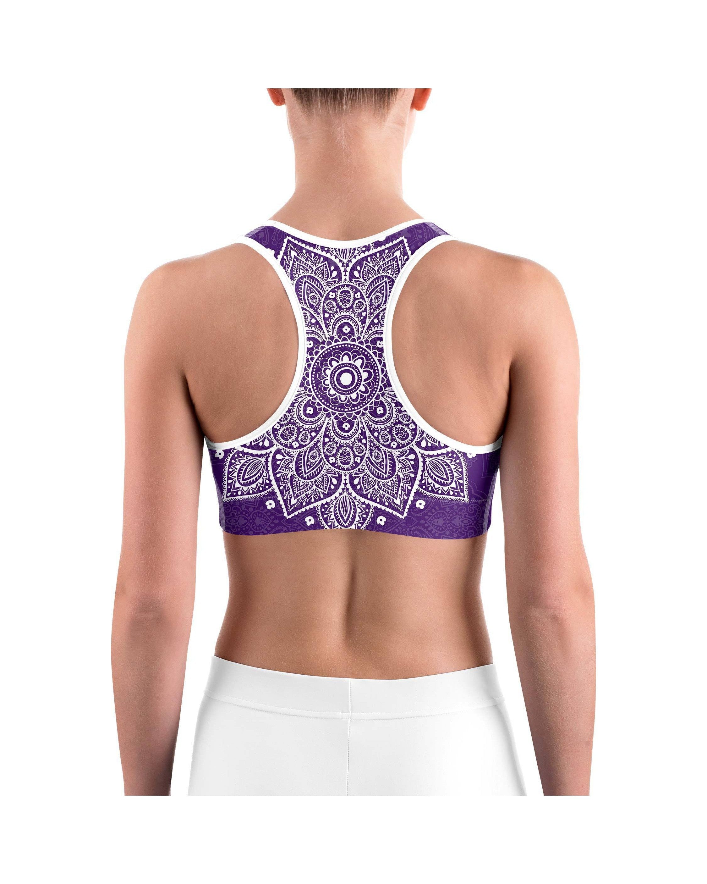 Purple Mandala Sports bra