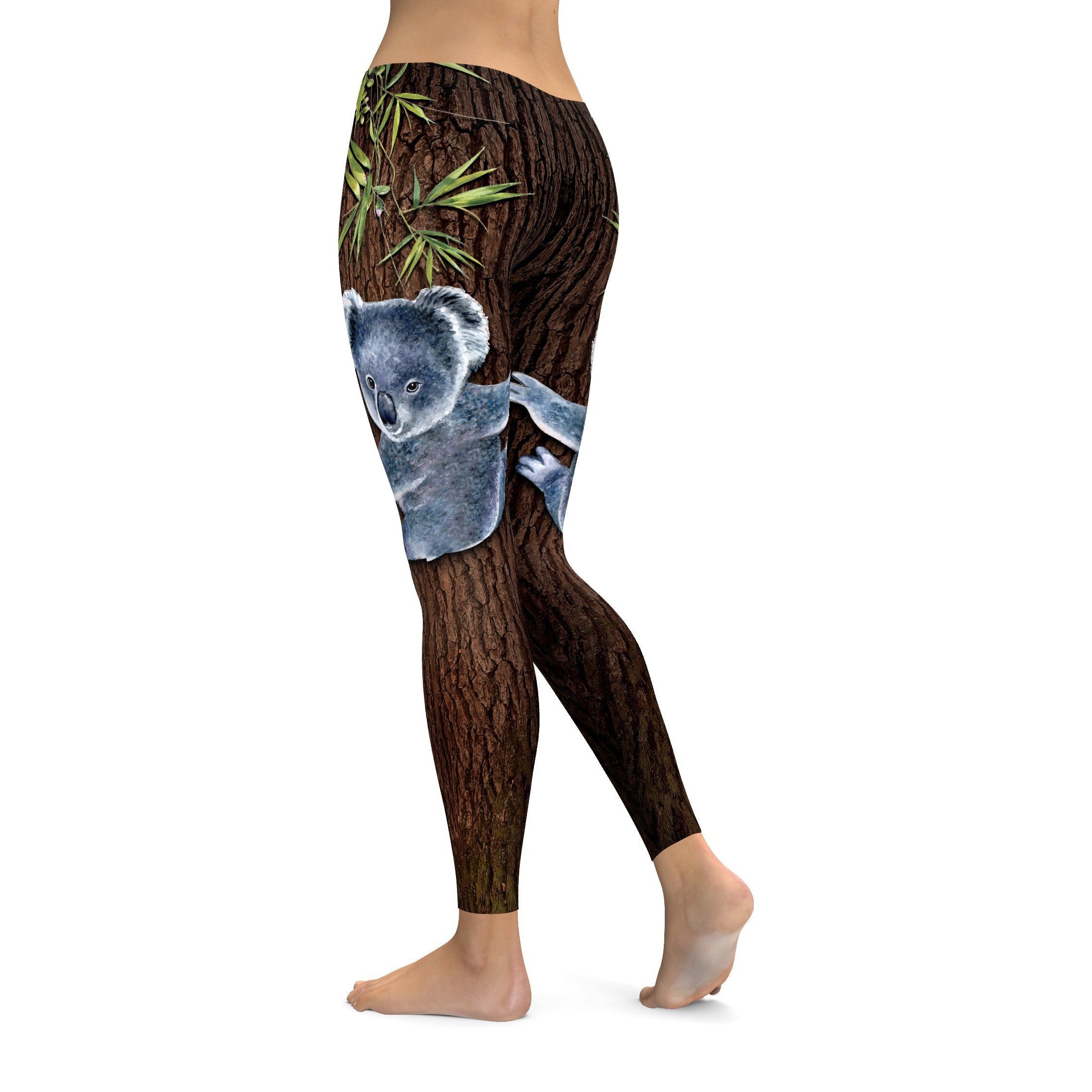 Koala Hanging Onto your Legs Leggings | GearBunch