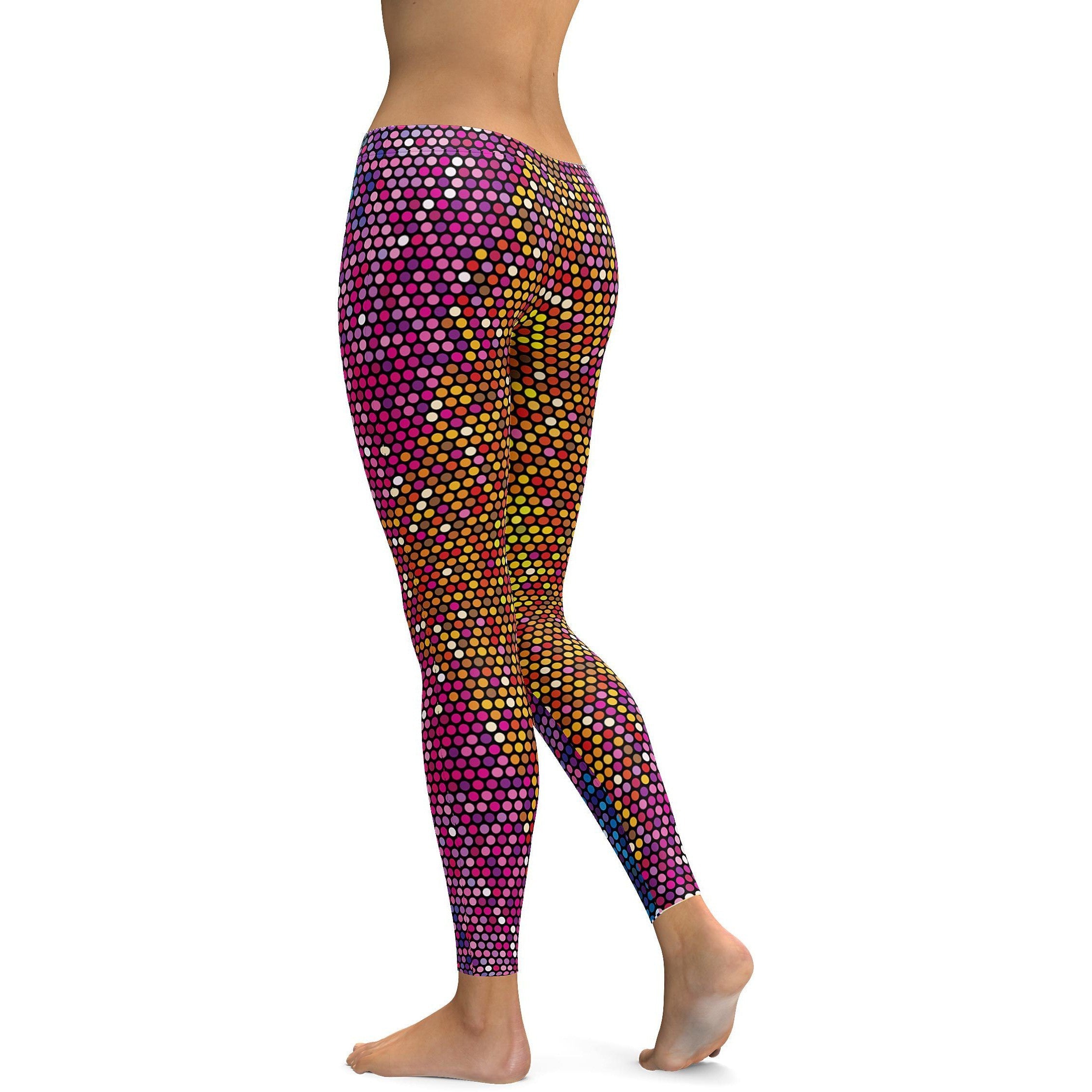 Disco Dots Leggings - GearBunch Leggings / Yoga Pants