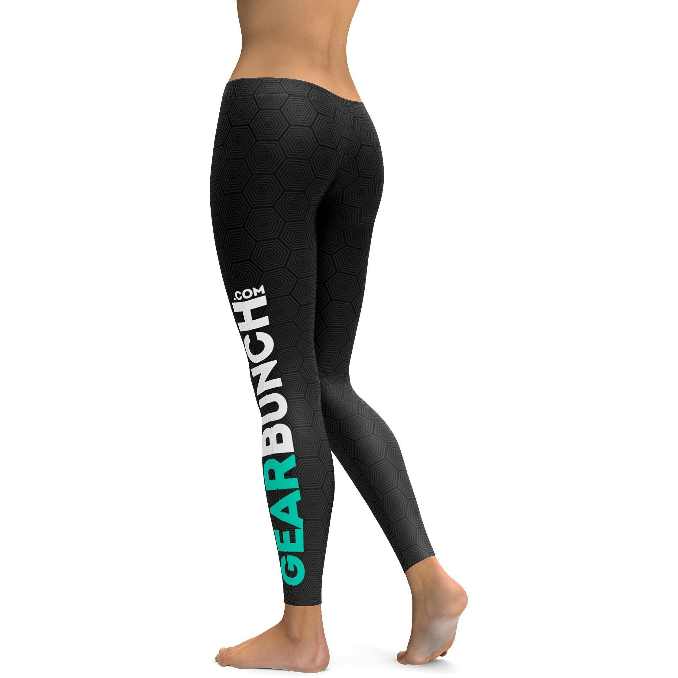 Black Gradient Promo Leggings - GearBunch Leggings