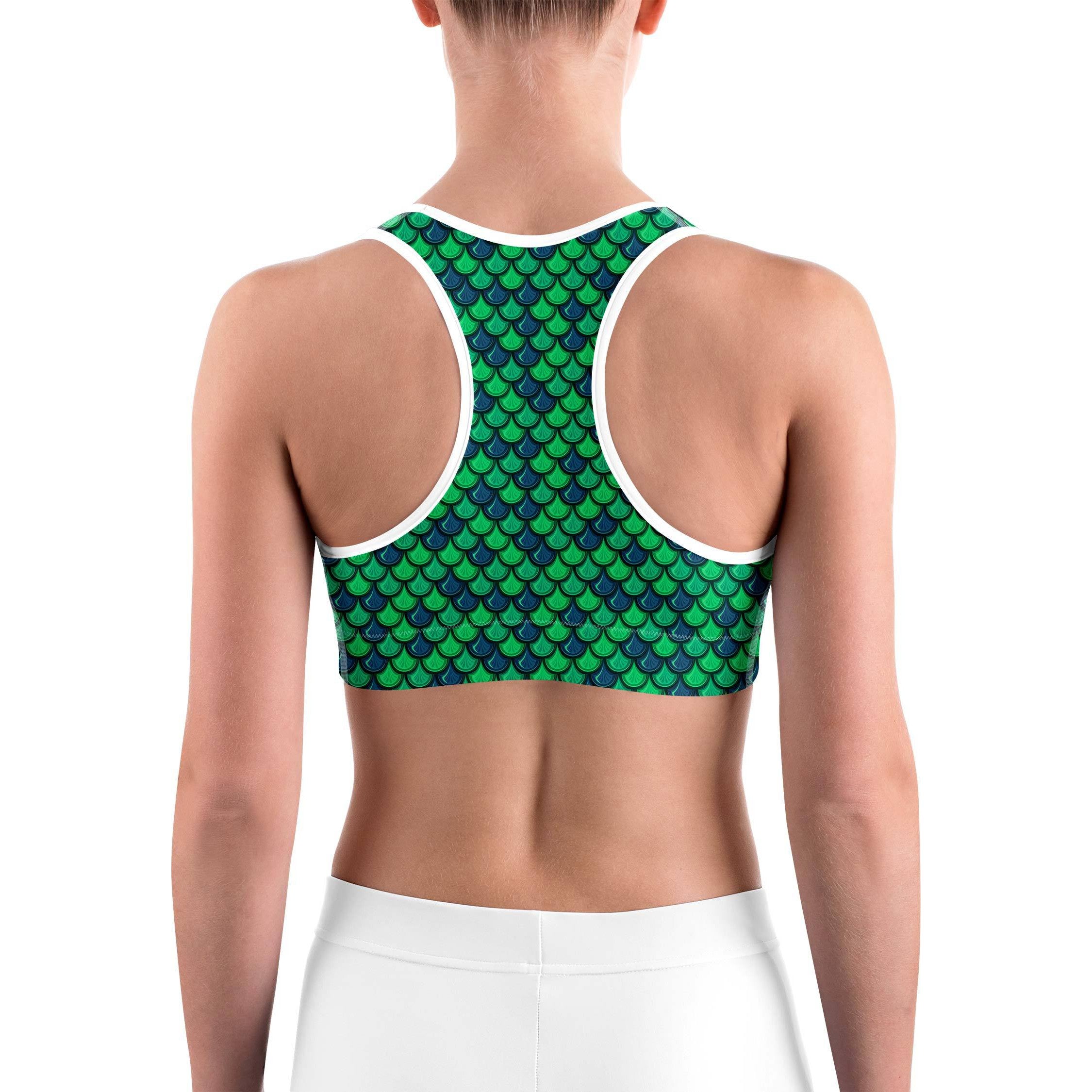 Green Mermaid Sports bra