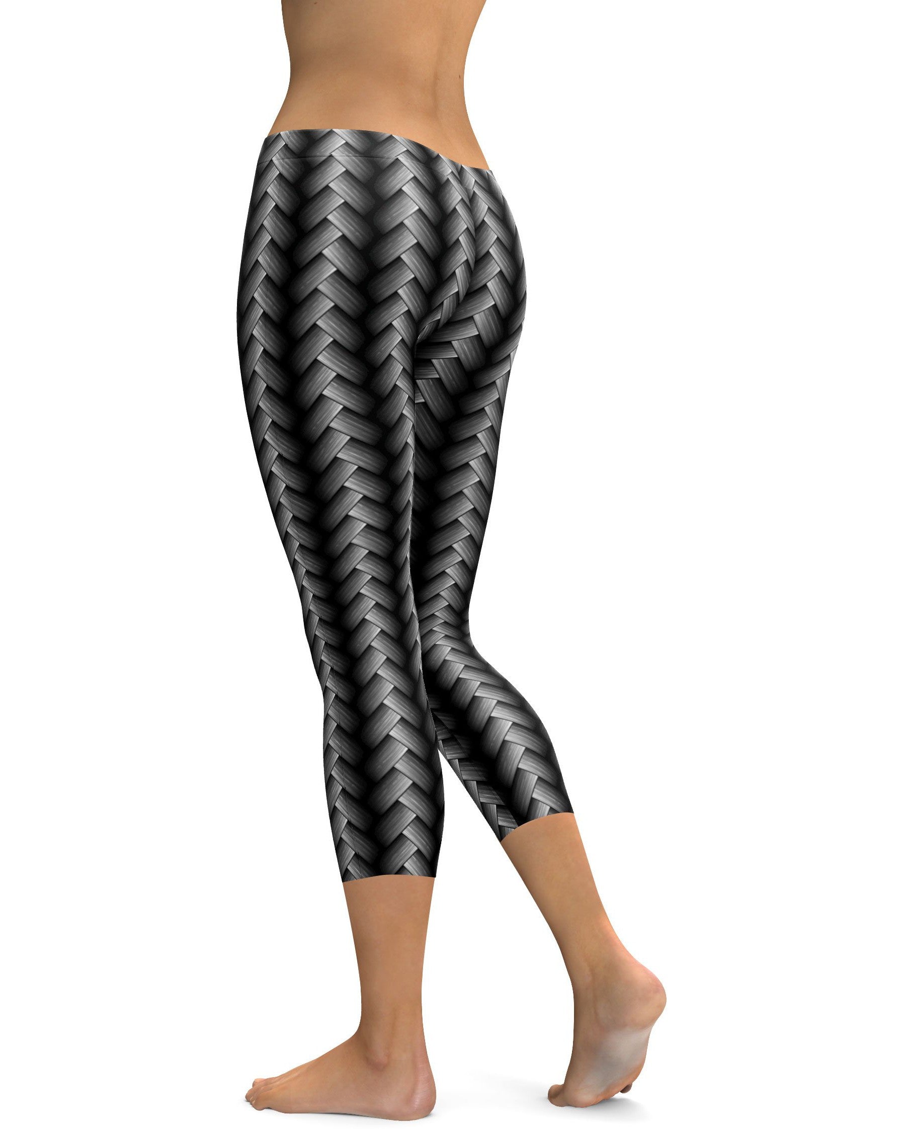 Woven Carbon Capris