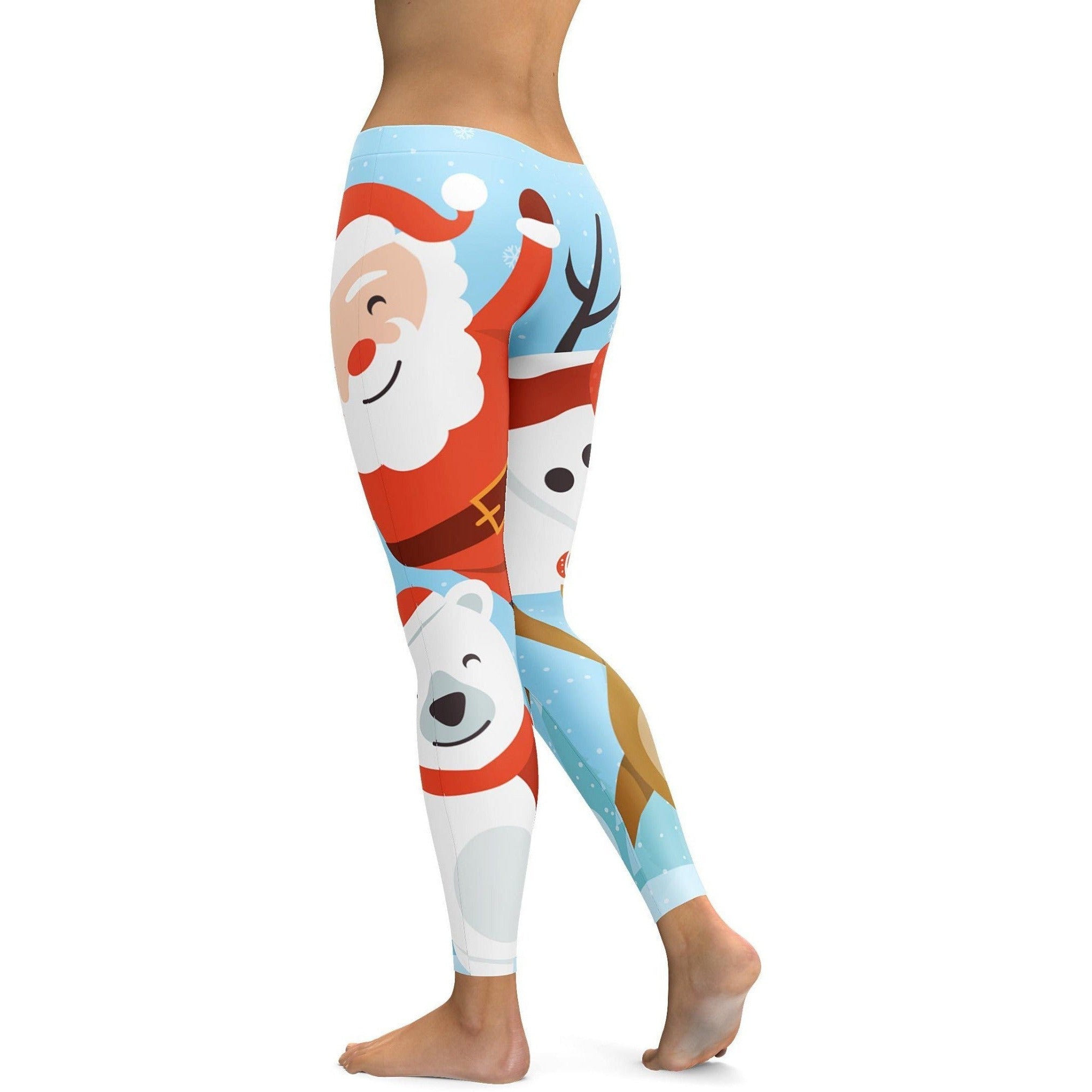 Santa and Friends Leggings | GearBunch