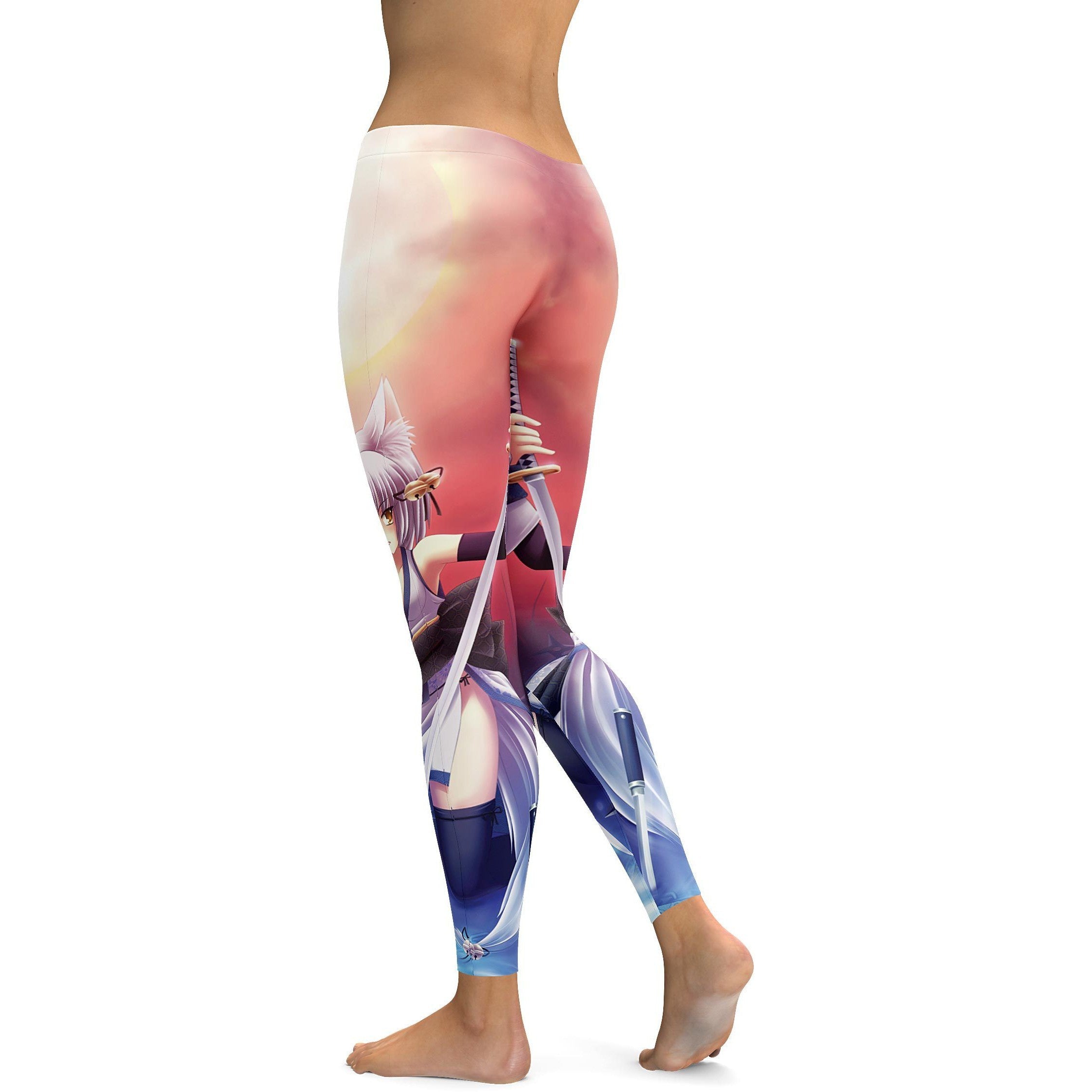 Samurai Anime Leggings - GearBunch Leggings / Yoga Pants