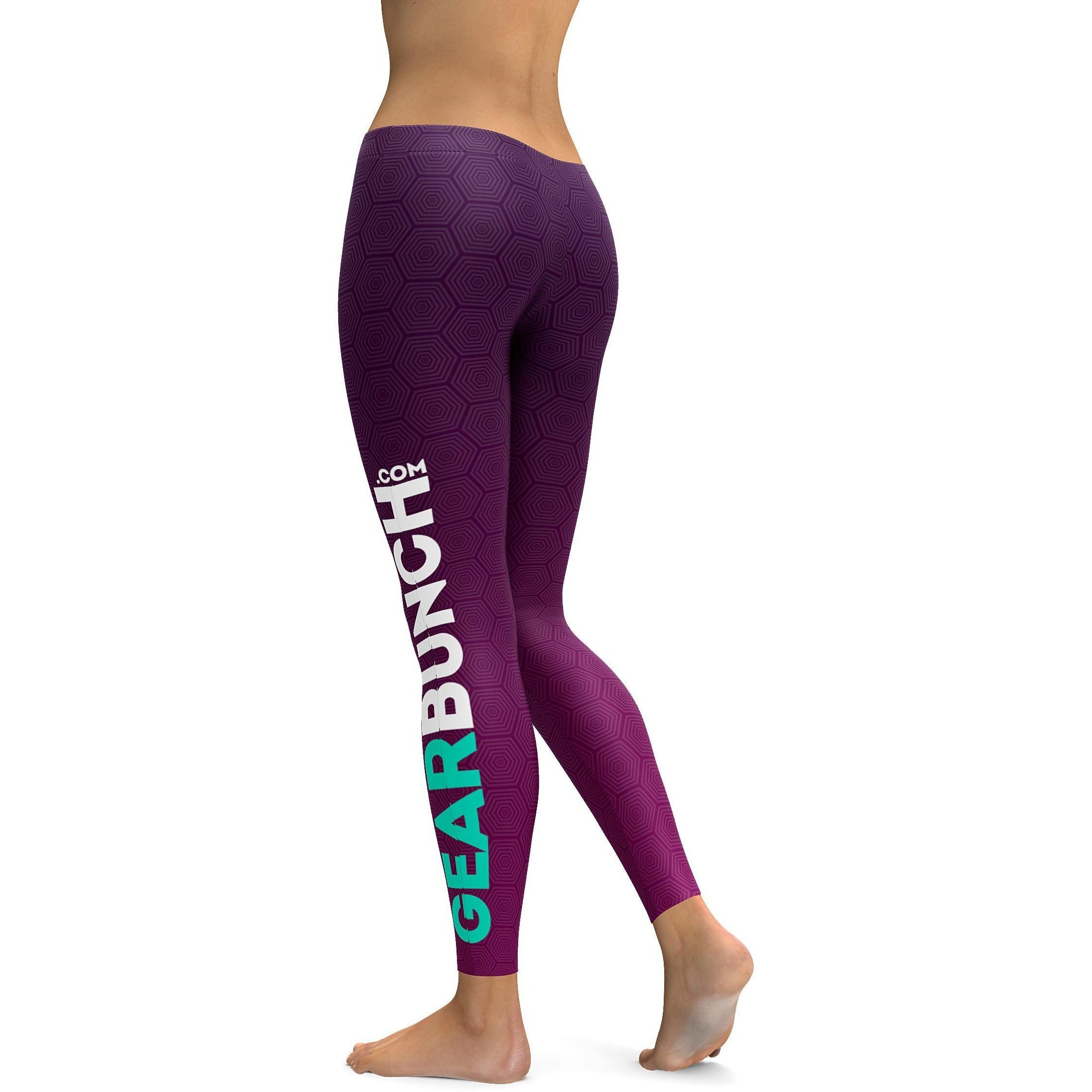 Purple Gradient Promo Leggings - GearBunch Leggings / Yoga Pants