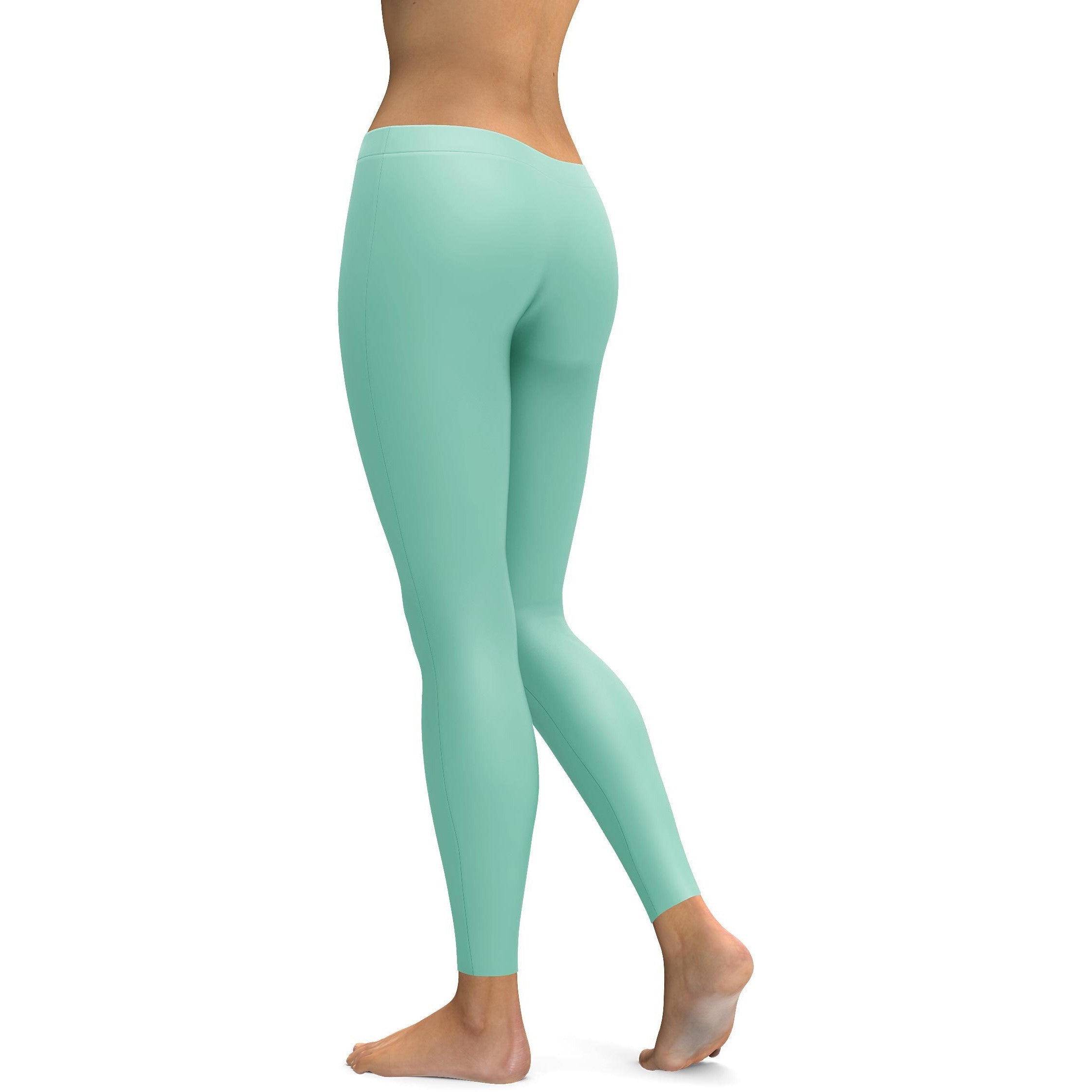 Solid Mint Green Leggings