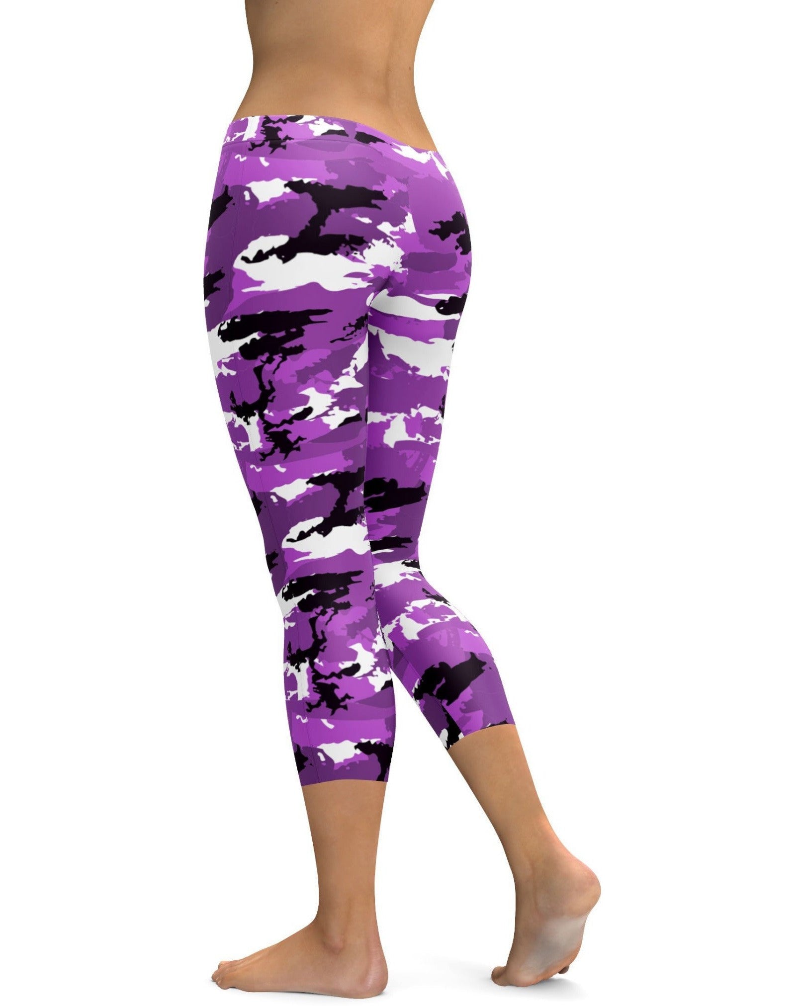 Purple Camo Capris | Gearbunch