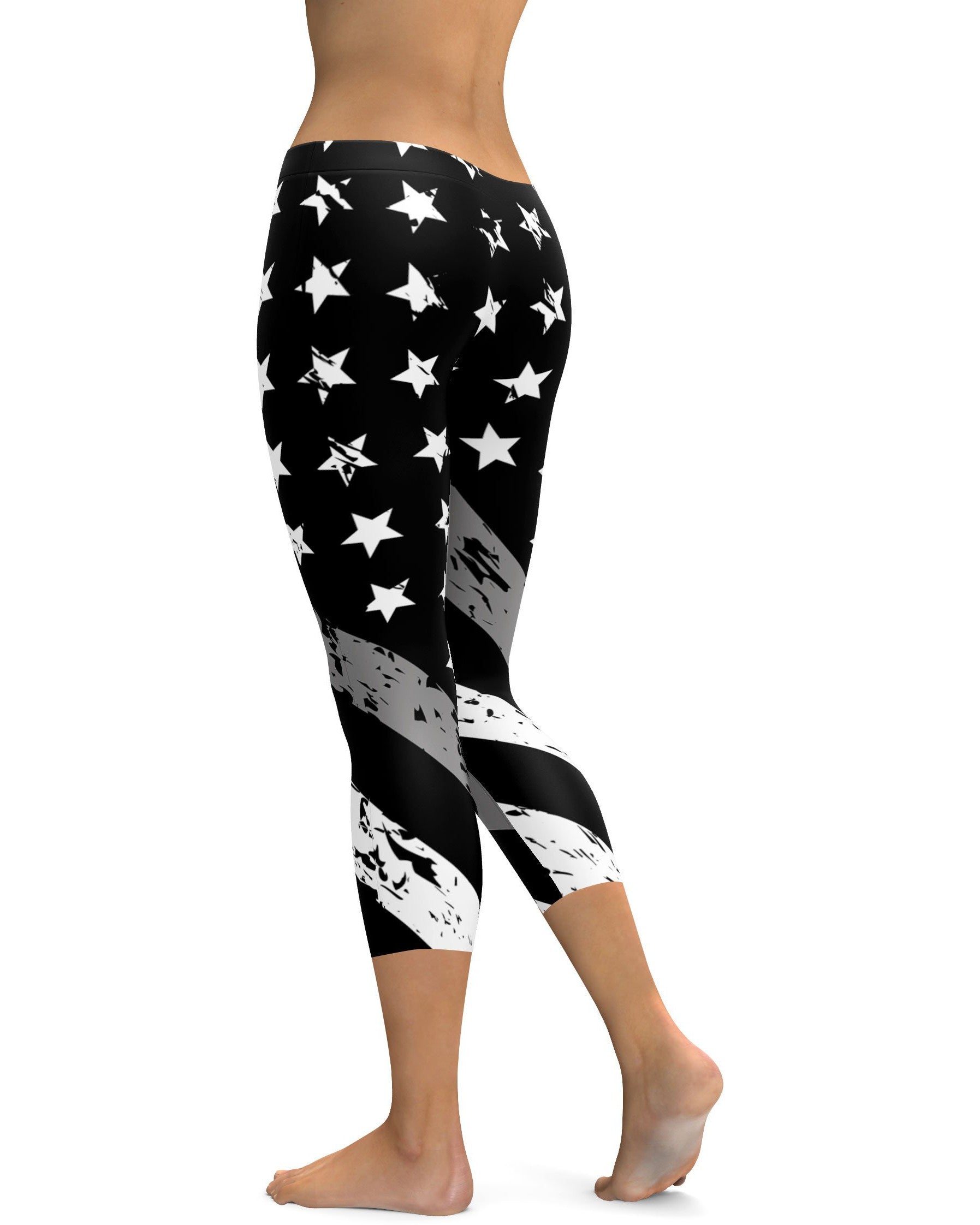 Thin Silver Line Capris