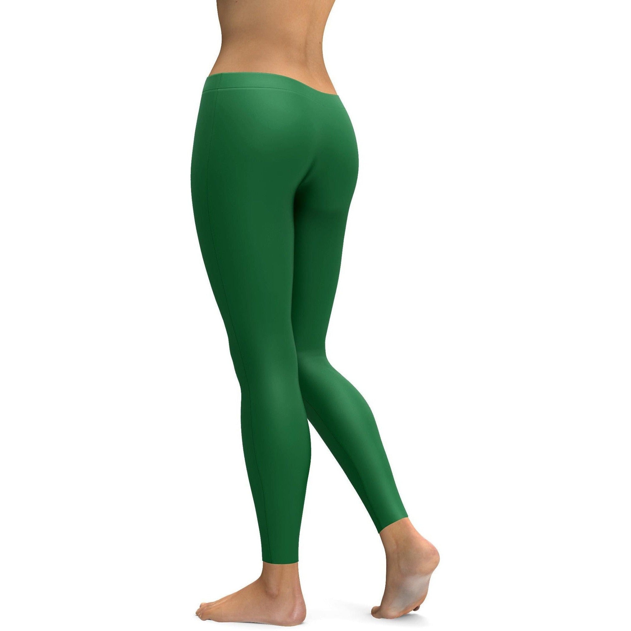 Solid Irish Green Leggings | Gearbunch