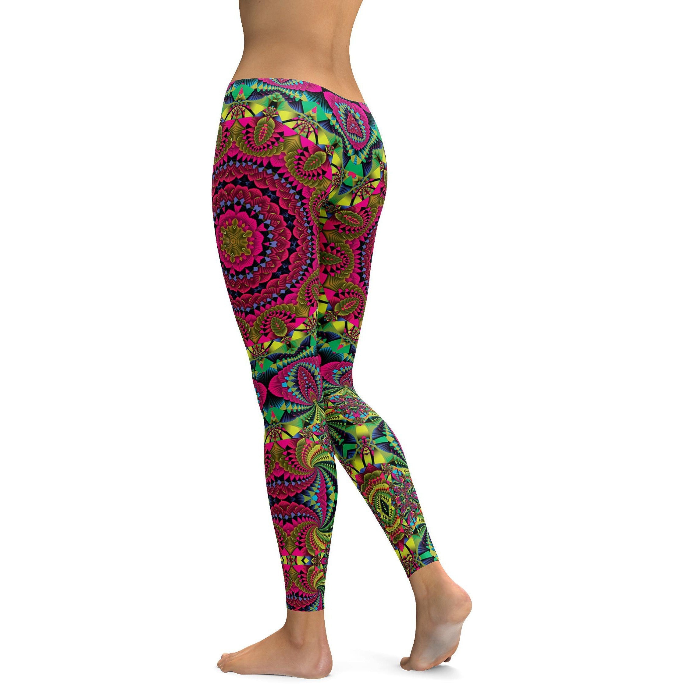 Pink Kaleidoscope Leggings