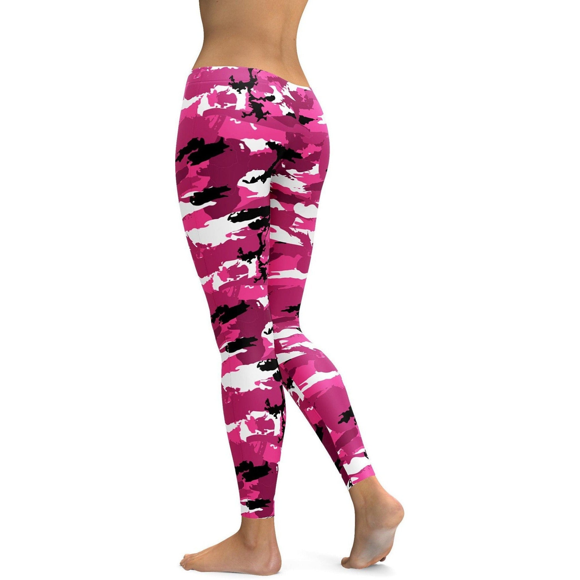 Pink Camo Leggings | GearBunch