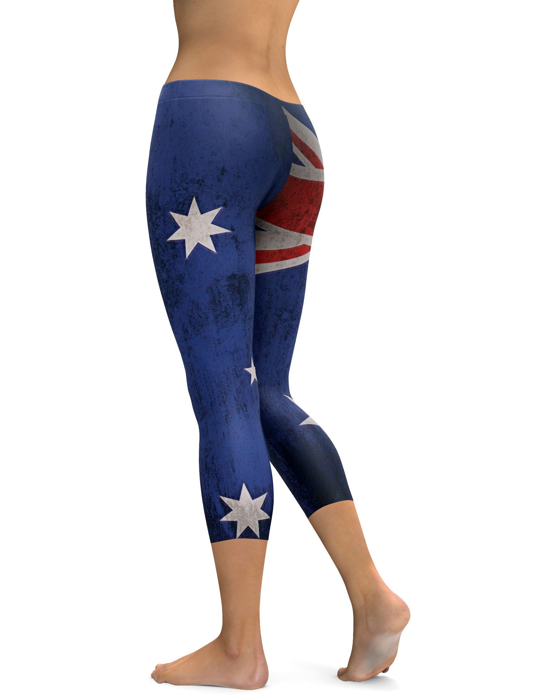 Grunge Australian Flag Capris